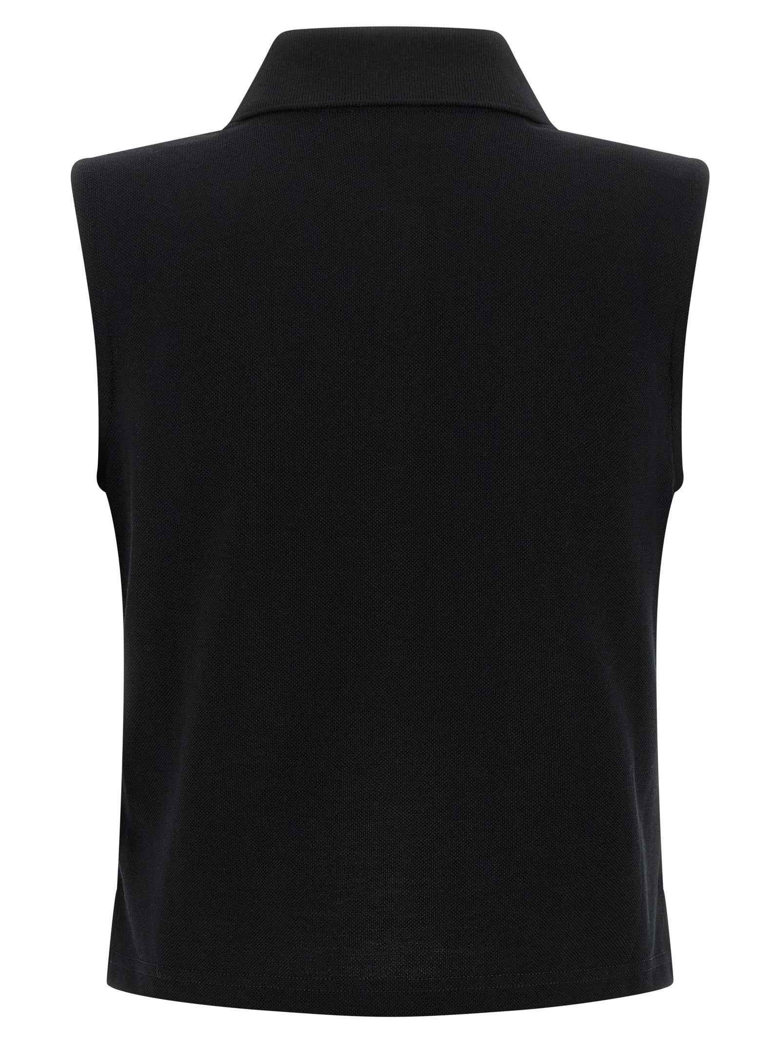 Saint Laurent Black Cotton Polo Shirt