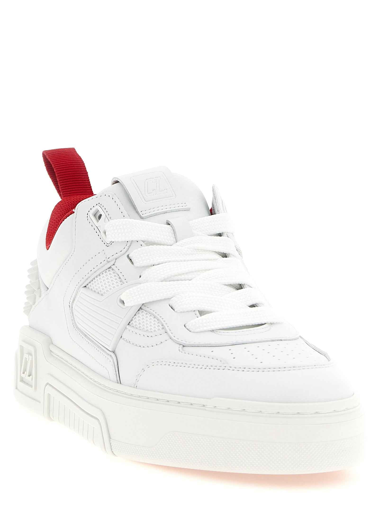 Christian Louboutin White Calfskin Athletic Sneakers
