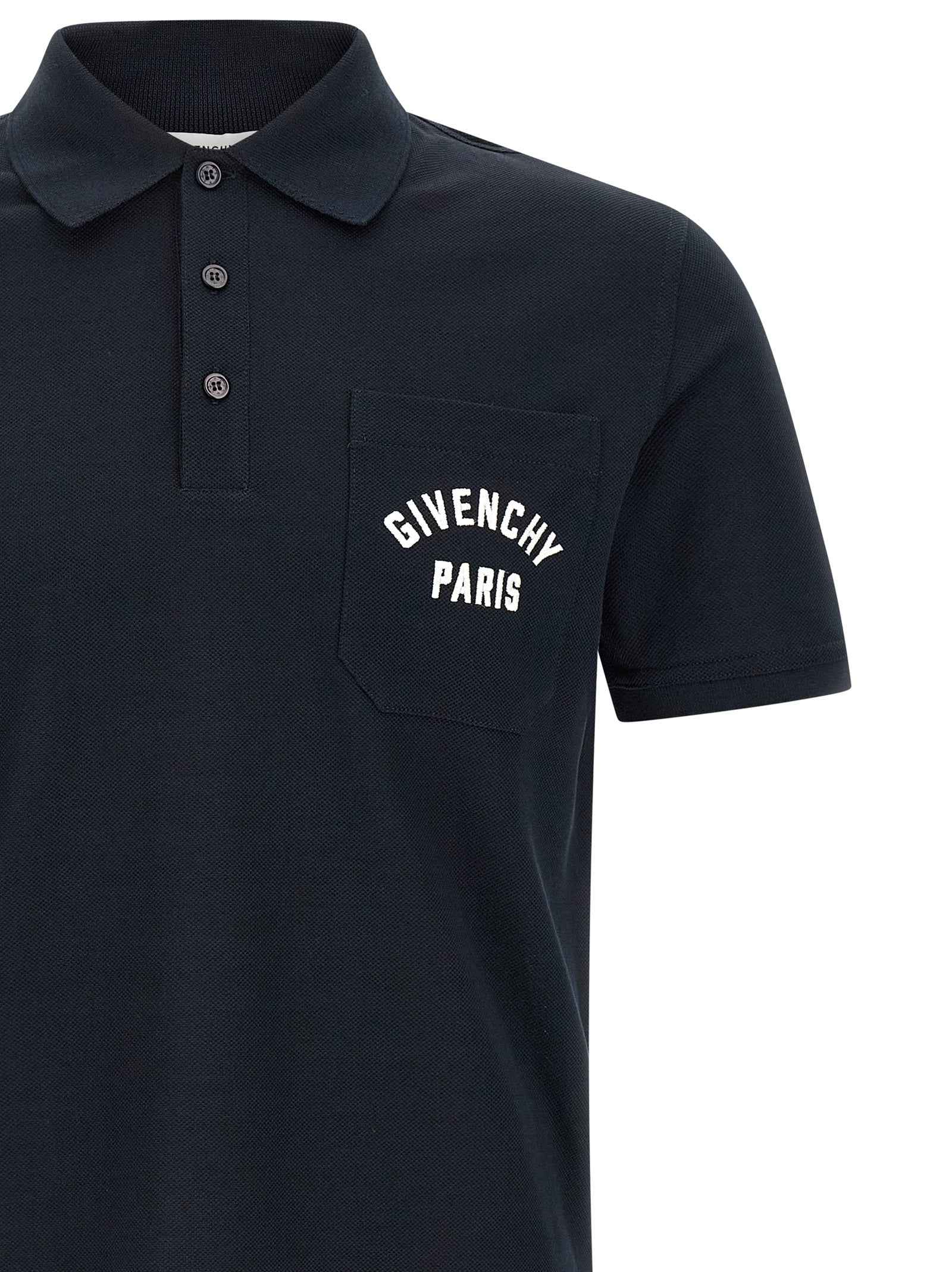 Givenchy Blue Cotton Polo Shirt