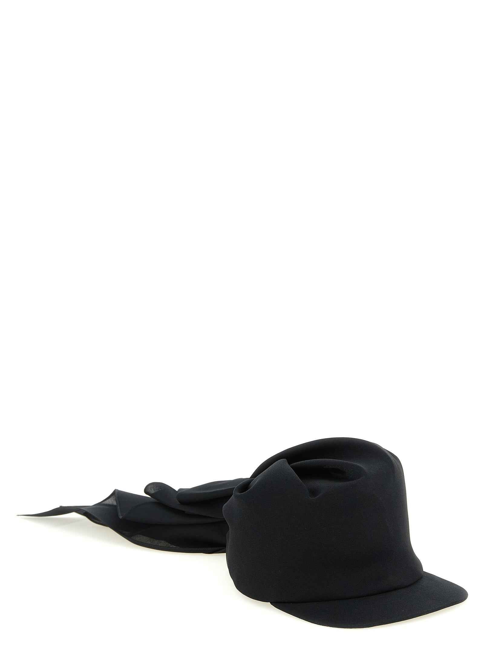 Balenciaga Black Silk Cap (Baseball Hat)