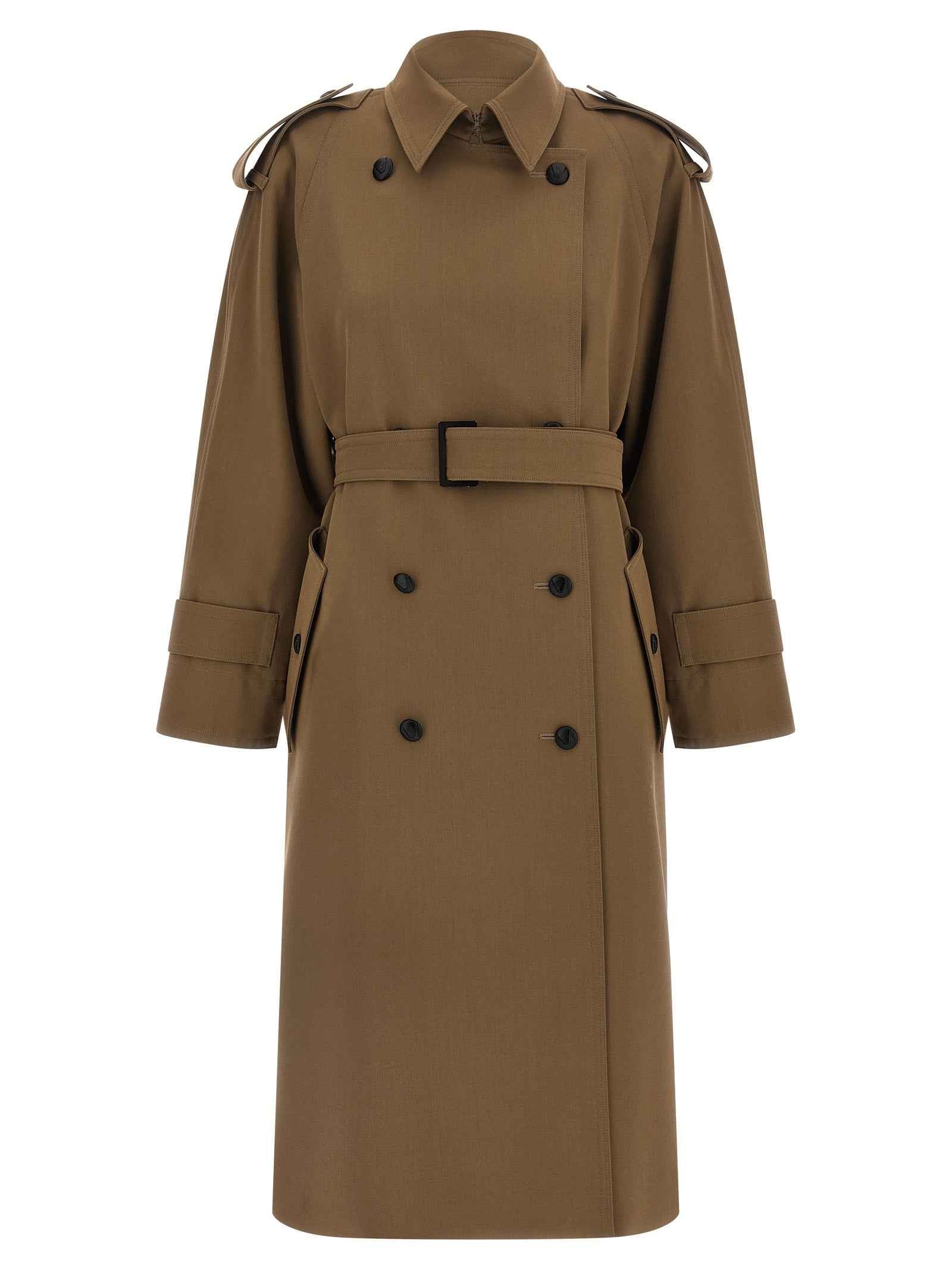 Max Mara Brown Virgin Wool Coat
