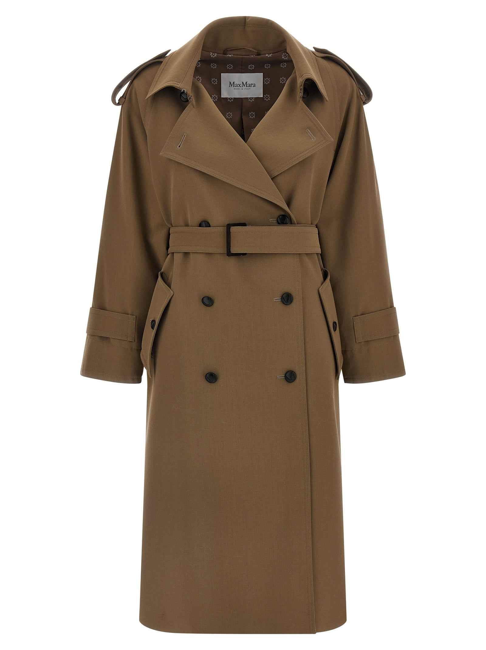 Max Mara Brown Virgin Wool Coat