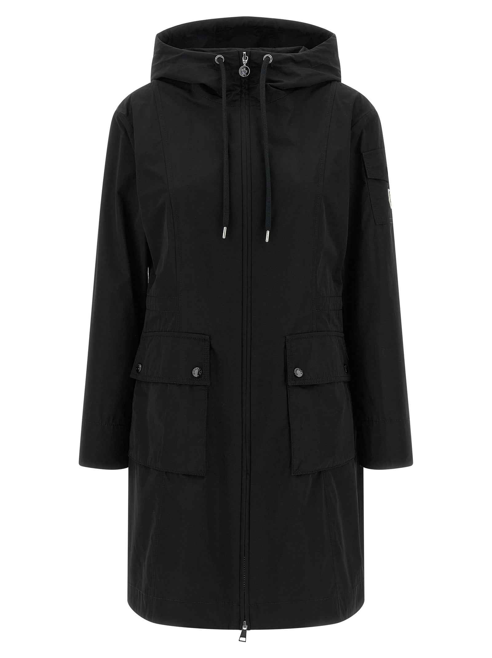 Moncler Black Polyester Parka