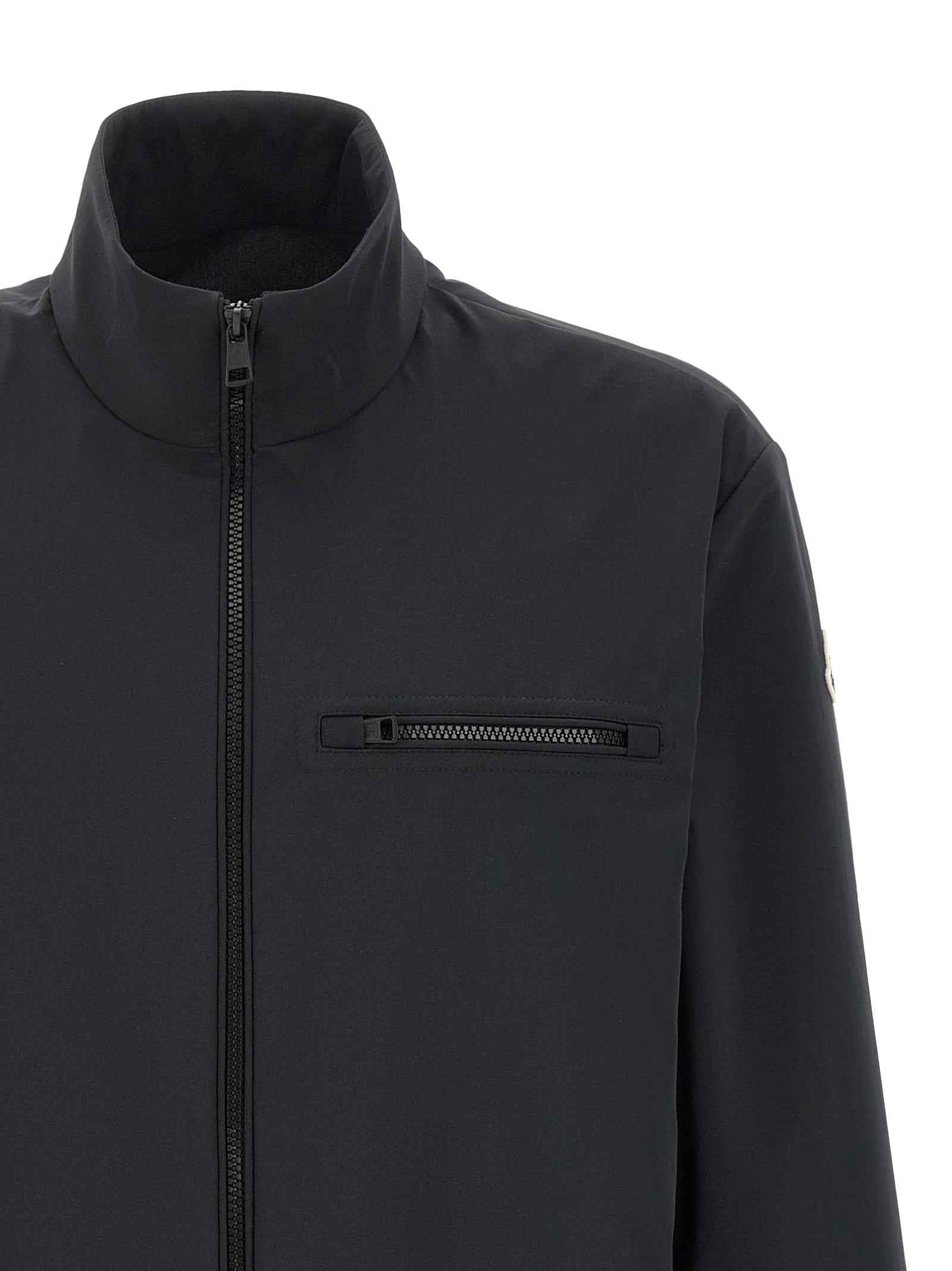 Moncler Black Polyester Shell Jacket