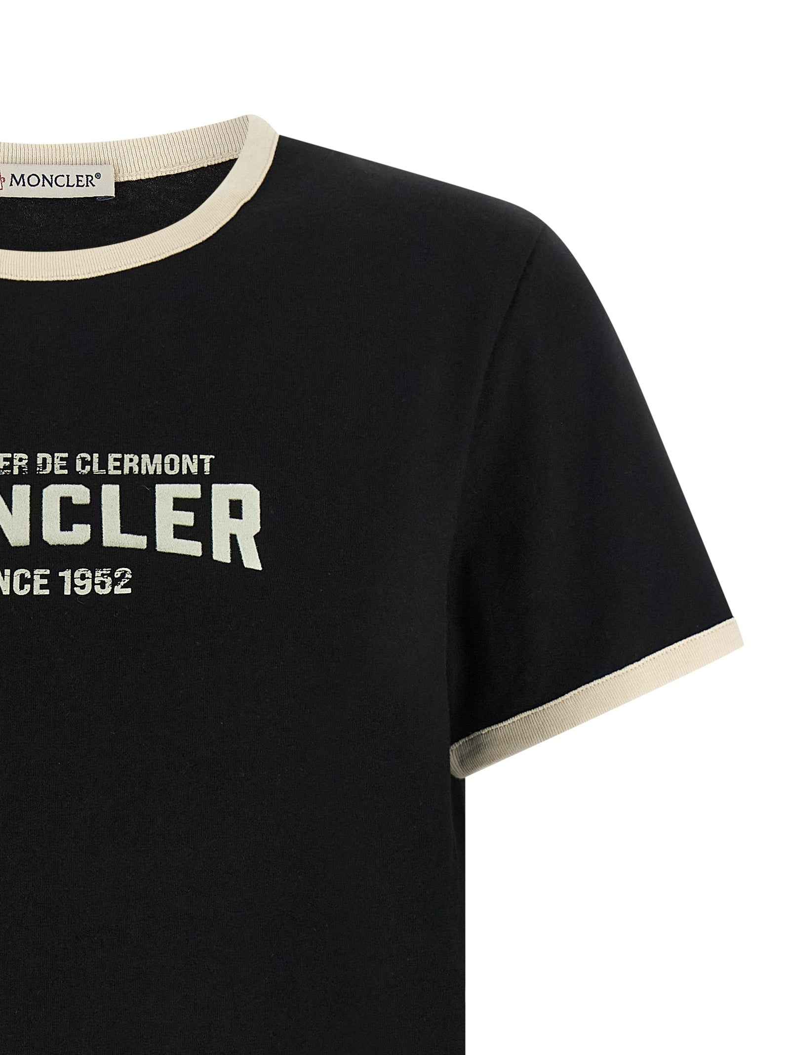 Moncler Black Cotton T-Shirt