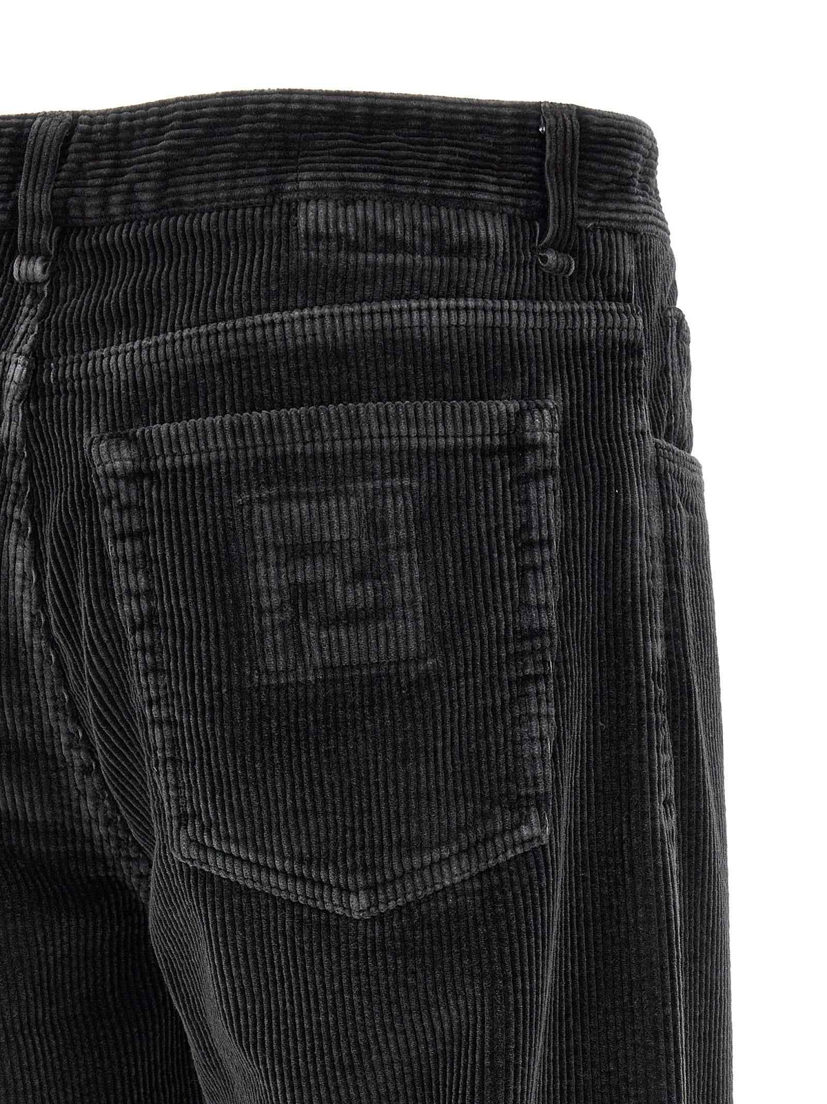 Fendi Gray Cotton Casual Pants
