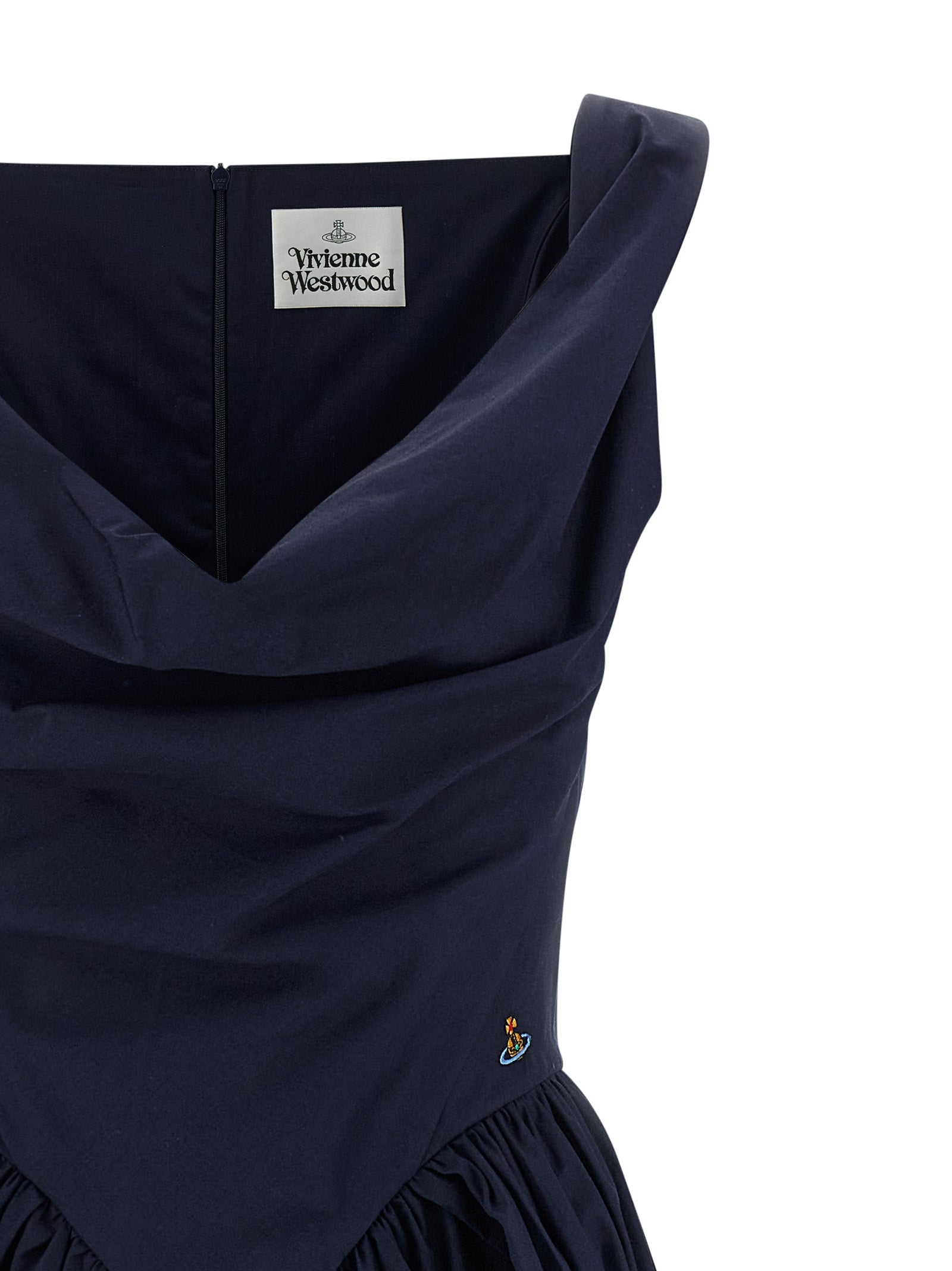 Vivienne Westwood Blue Cotton Midi Dress