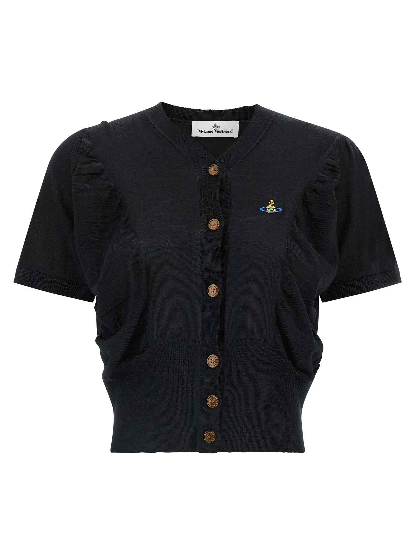 Vivienne Westwood Black Wool Cardigan