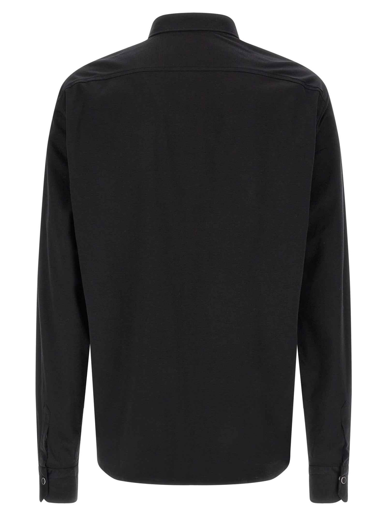 Kiton Black Cotton Blouse