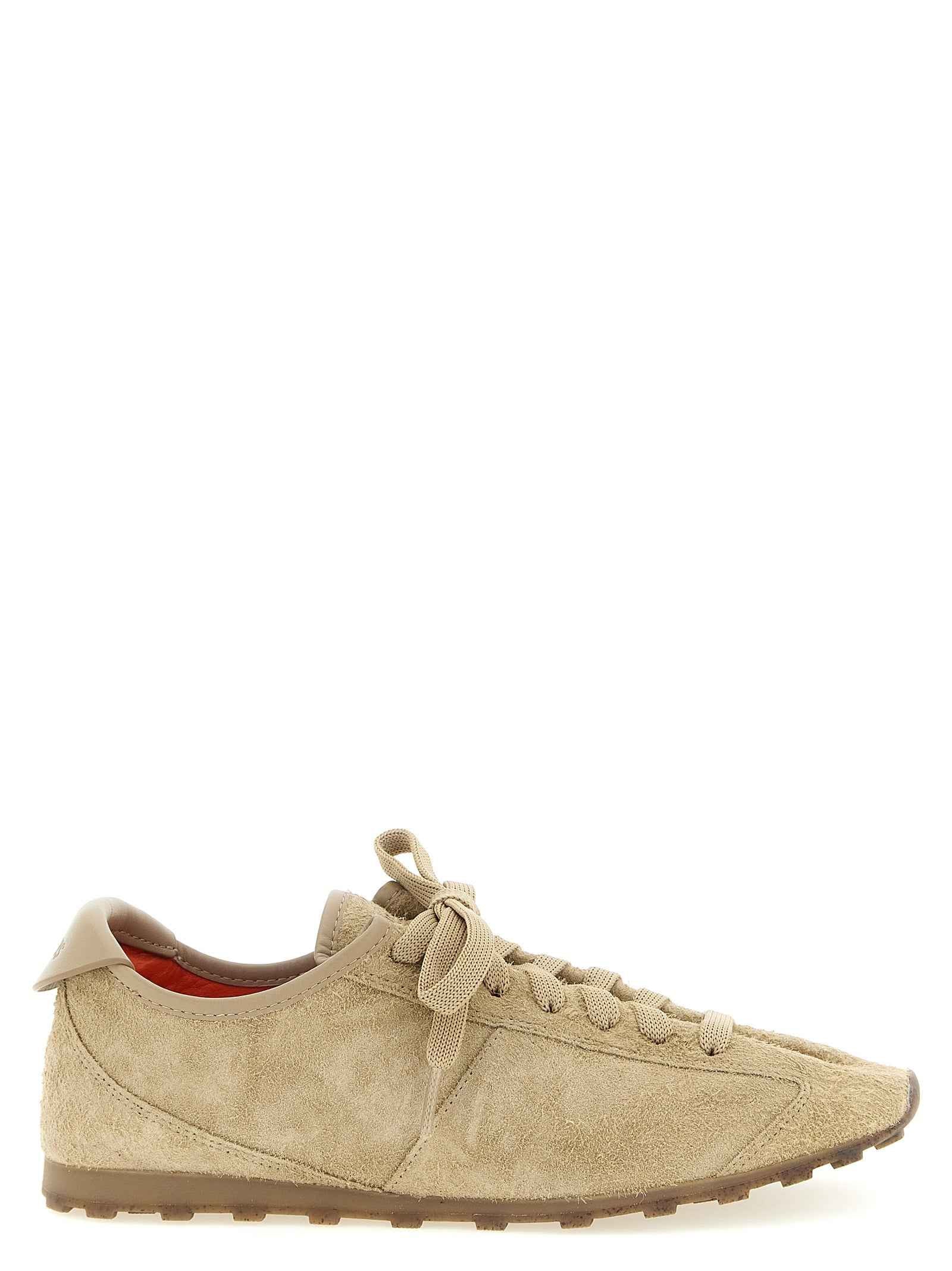 Jacquemus Beige Cowhide Athletic Sneakers