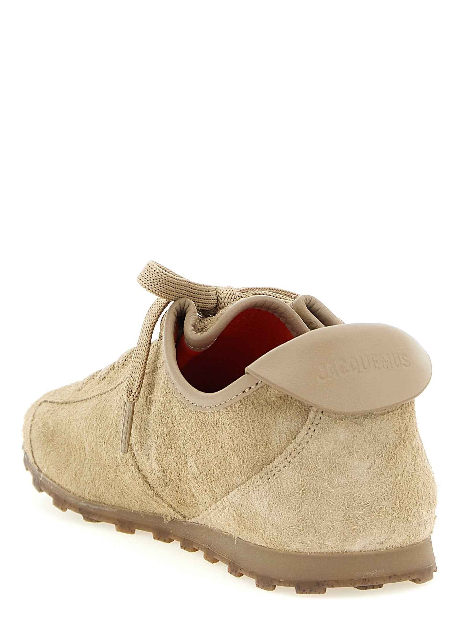 Jacquemus Beige Cowhide Athletic Sneakers