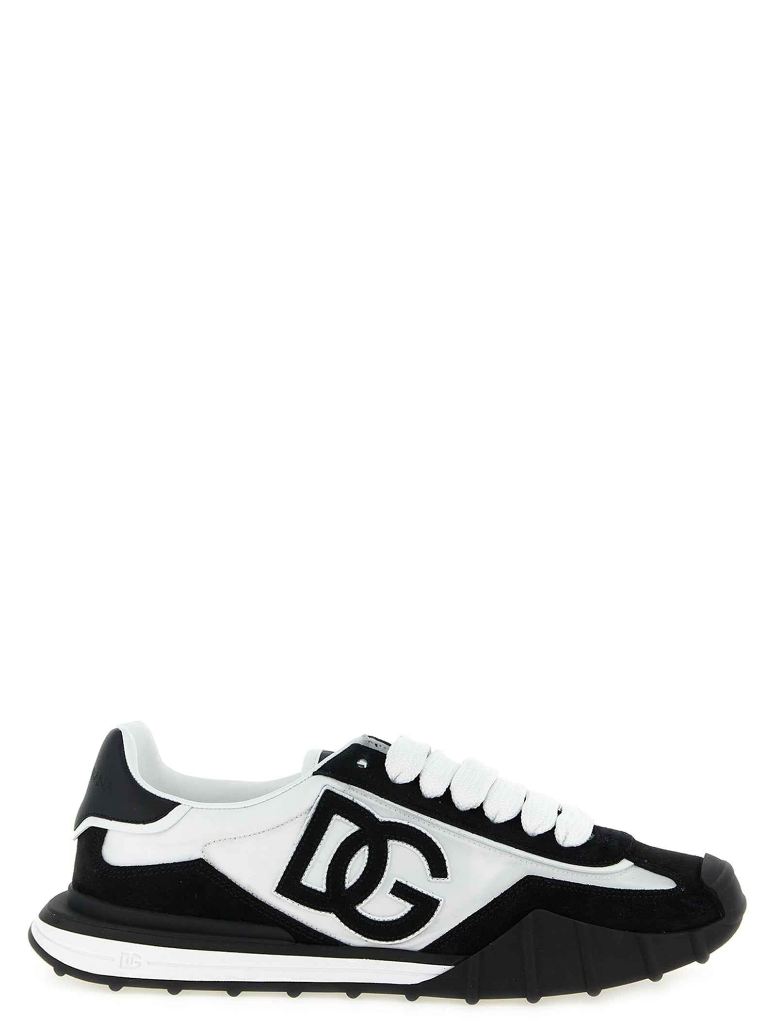 Dolce & Gabbana Bicolor Polyamide Athletic Sneakers