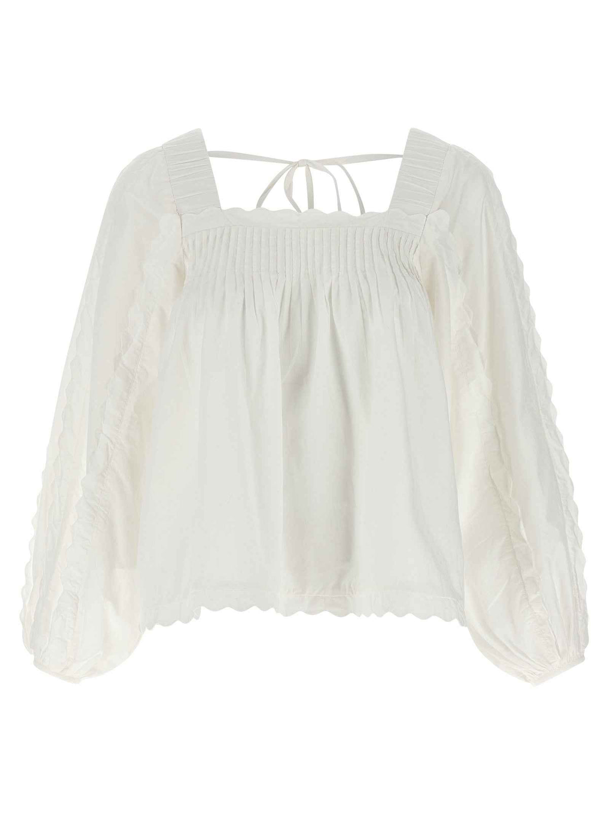 FARM RIO White Cotton Blouse
