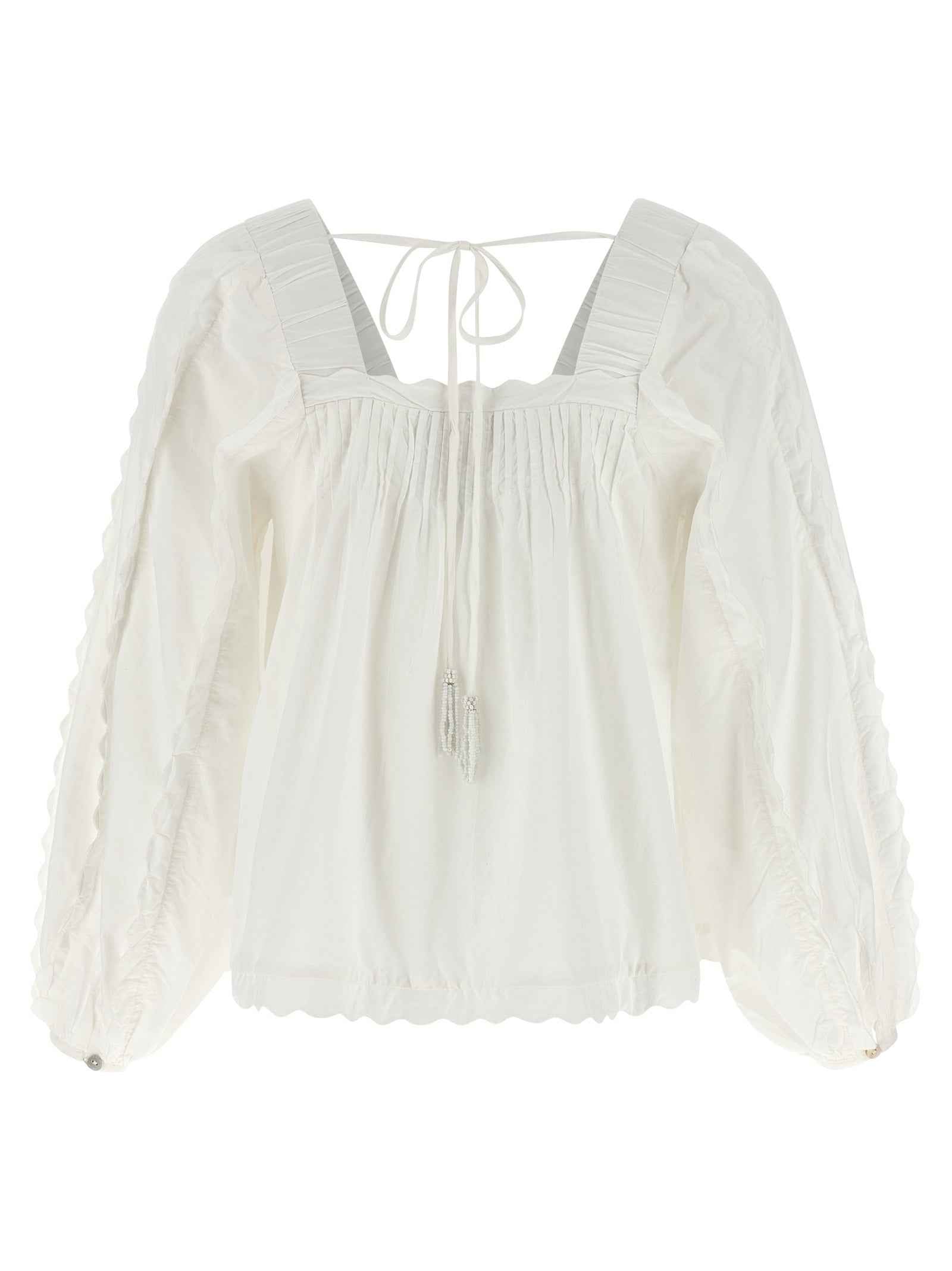FARM RIO White Cotton Blouse