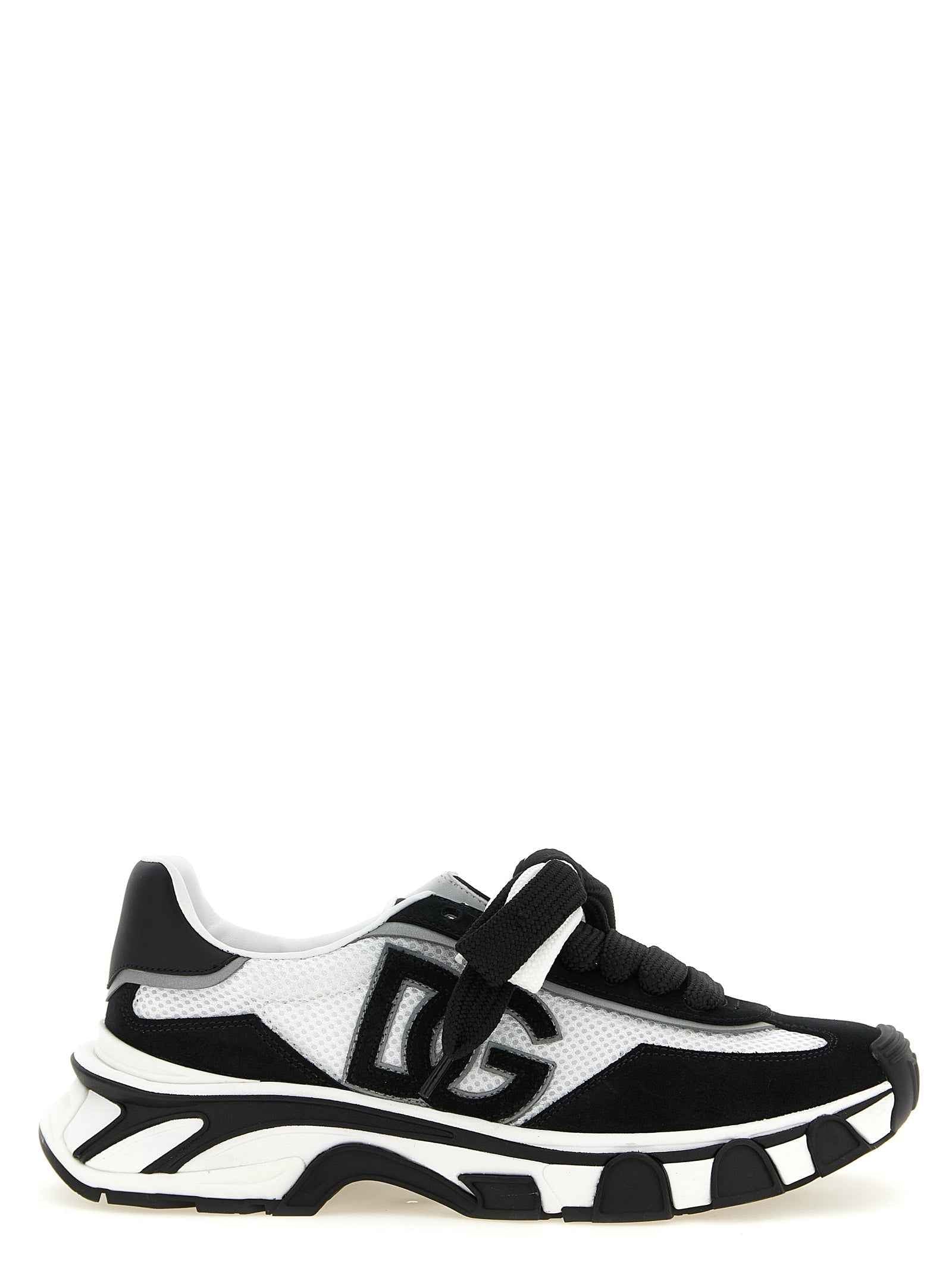 Dolce & Gabbana Bicolor Polyester Athletic Sneakers