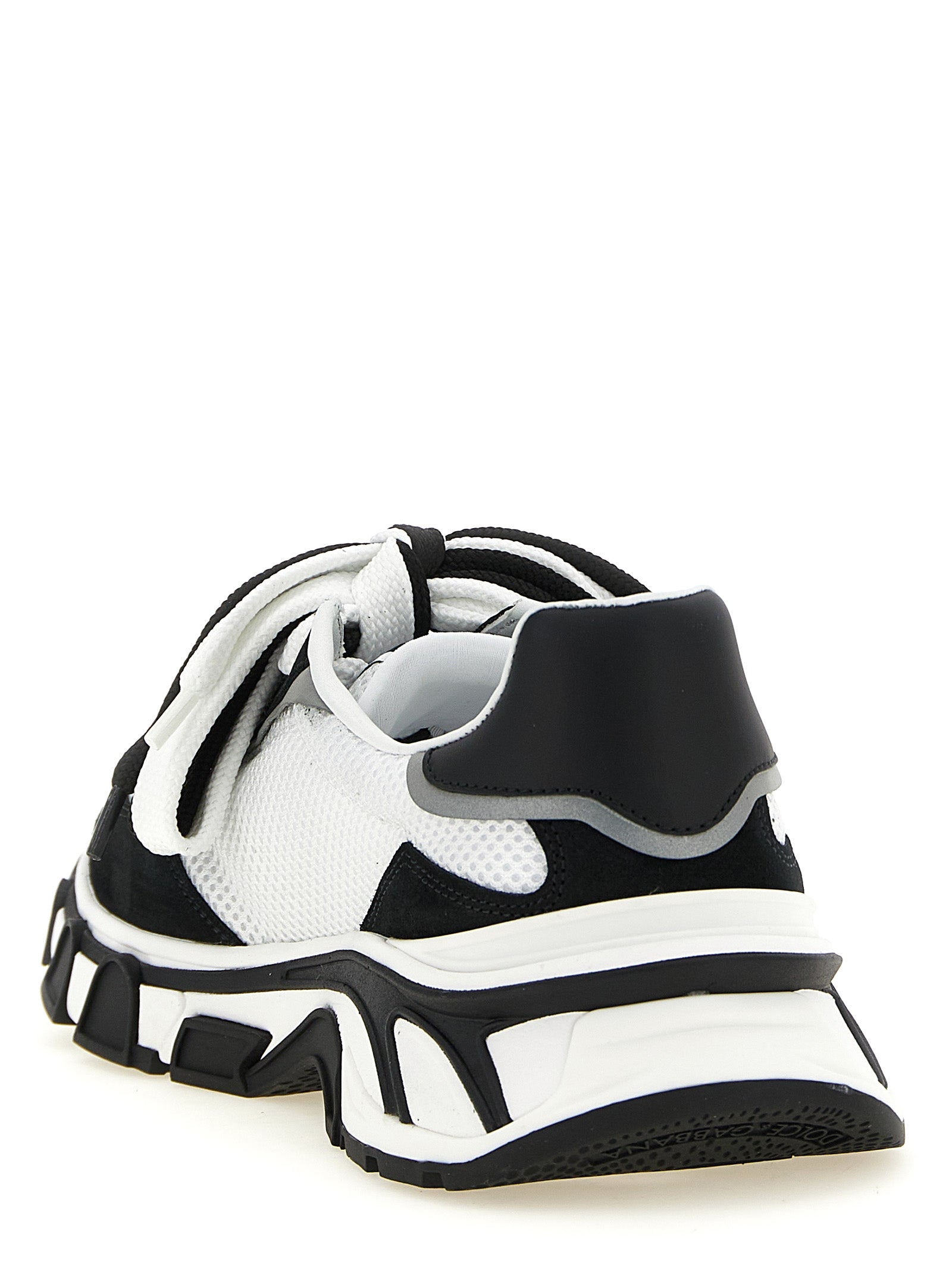 Dolce & Gabbana Bicolor Polyester Athletic Sneakers