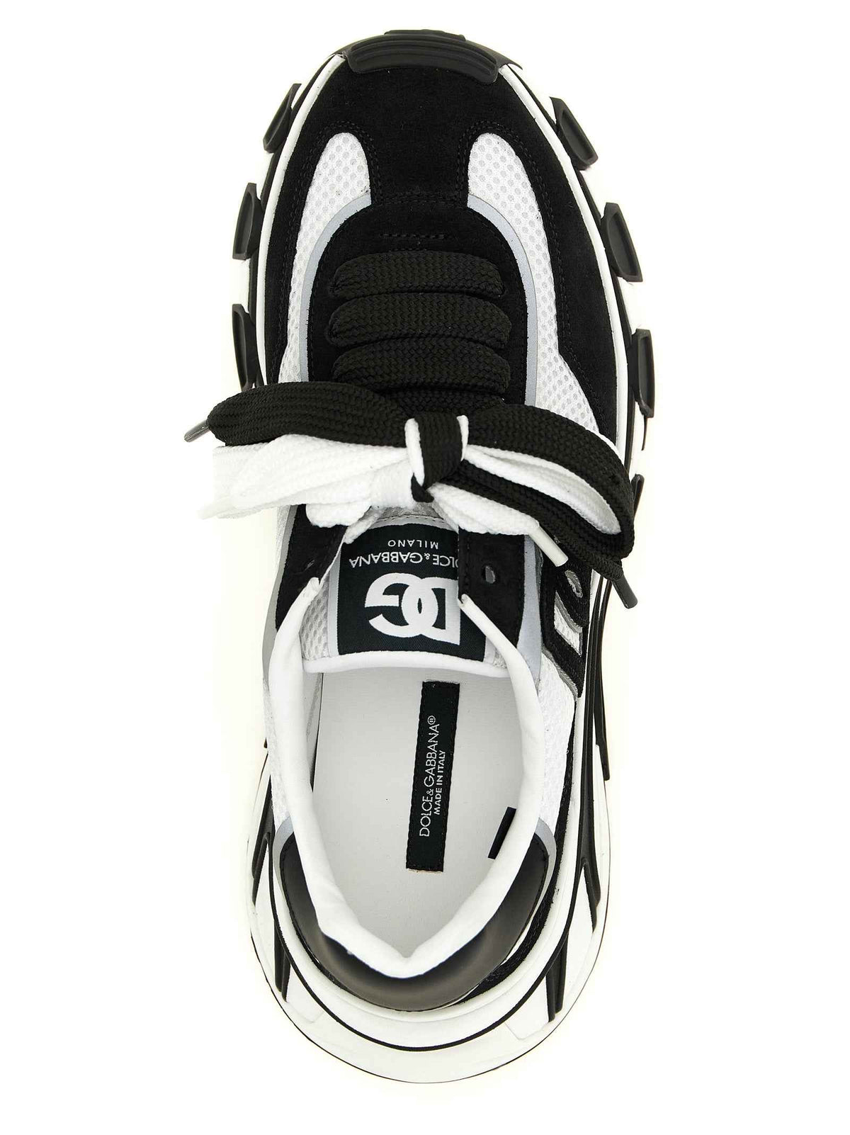 Dolce & Gabbana Bicolor Polyester Athletic Sneakers