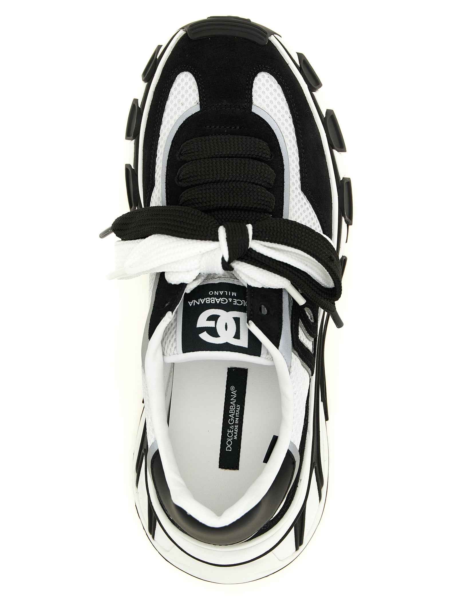 Dolce & Gabbana Bicolor Polyester Athletic Sneakers