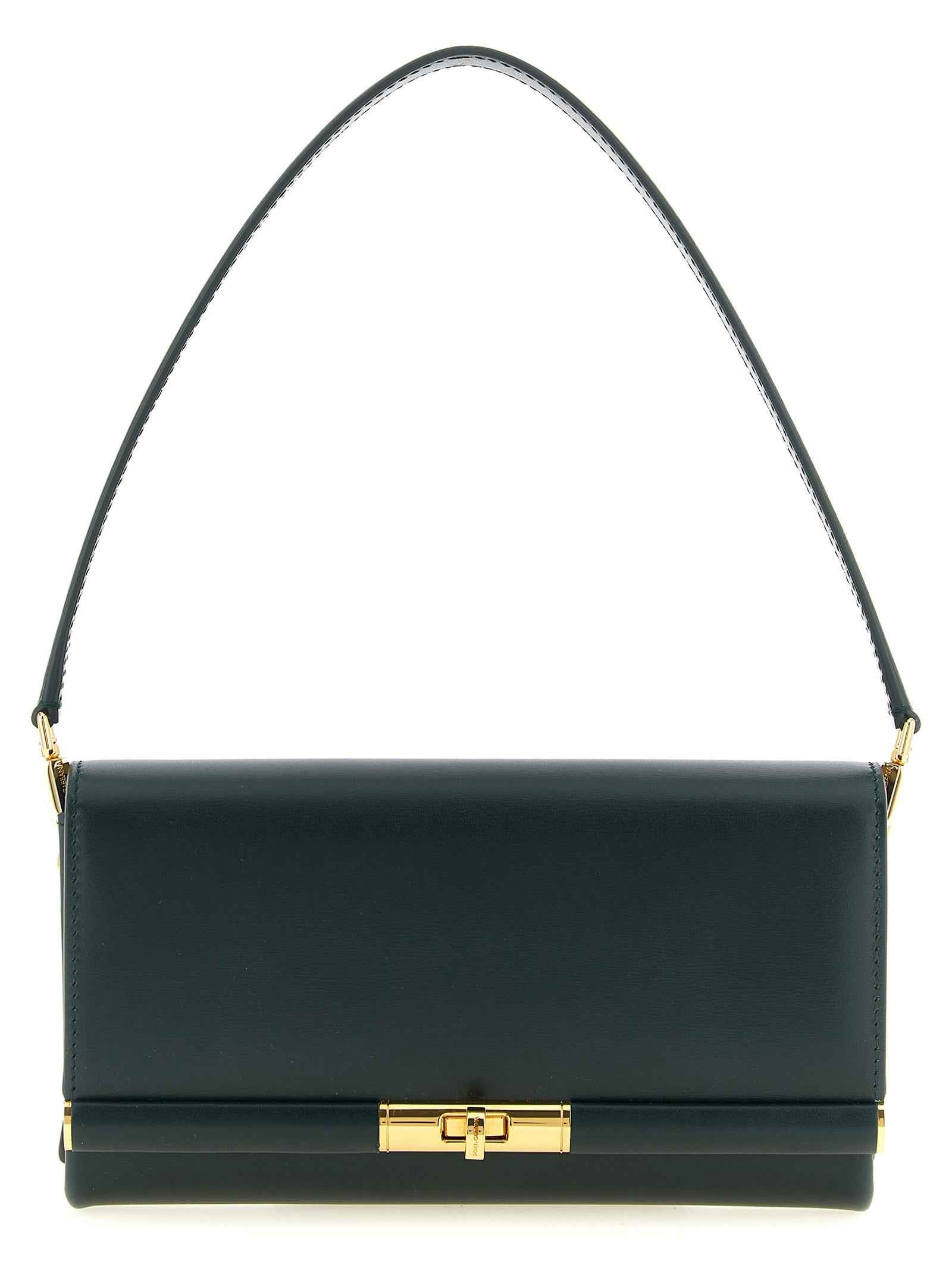 Dolce & Gabbana Bicolor Calfskin Shoulder Bag