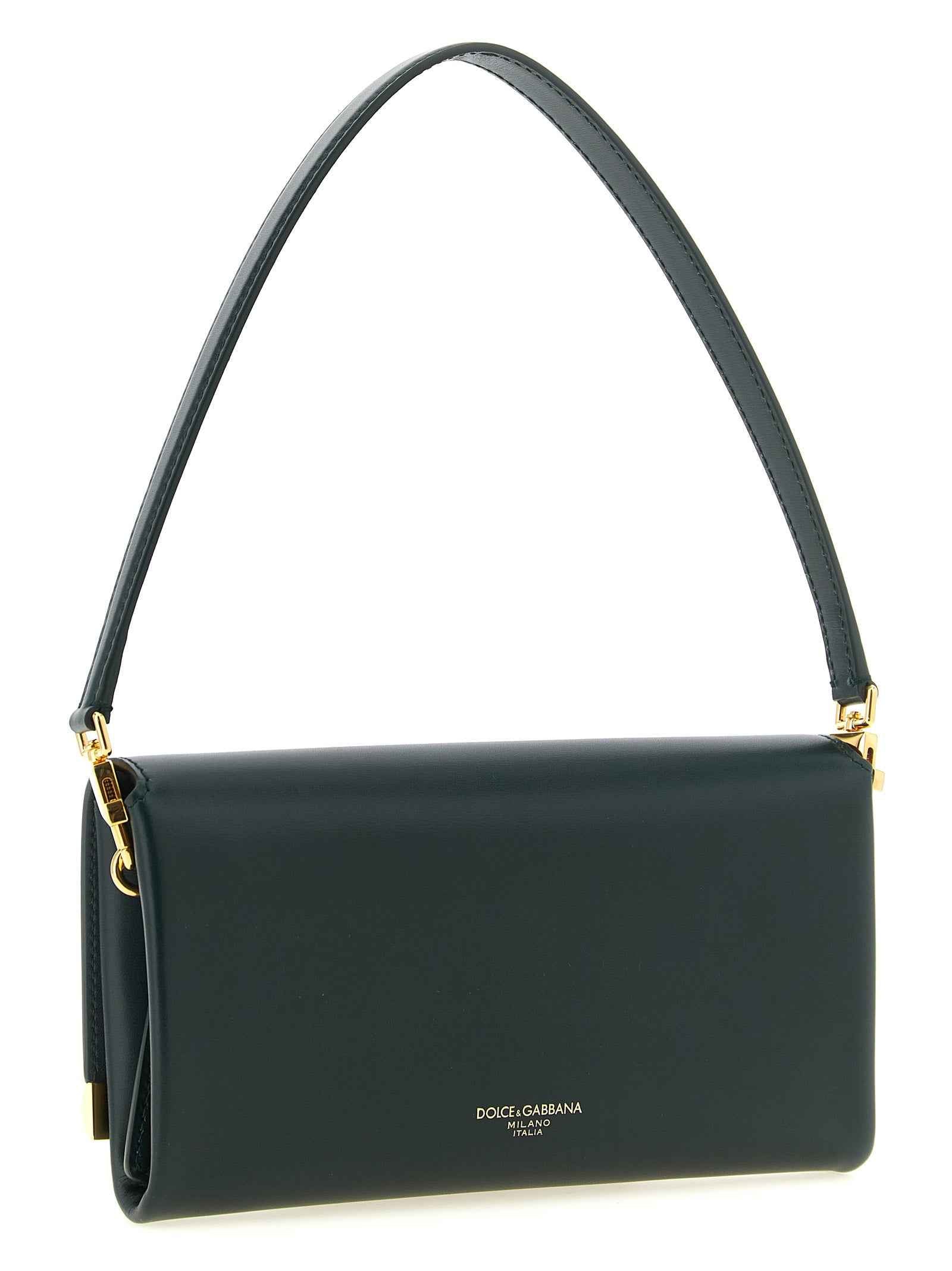 Dolce & Gabbana Bicolor Calfskin Shoulder Bag