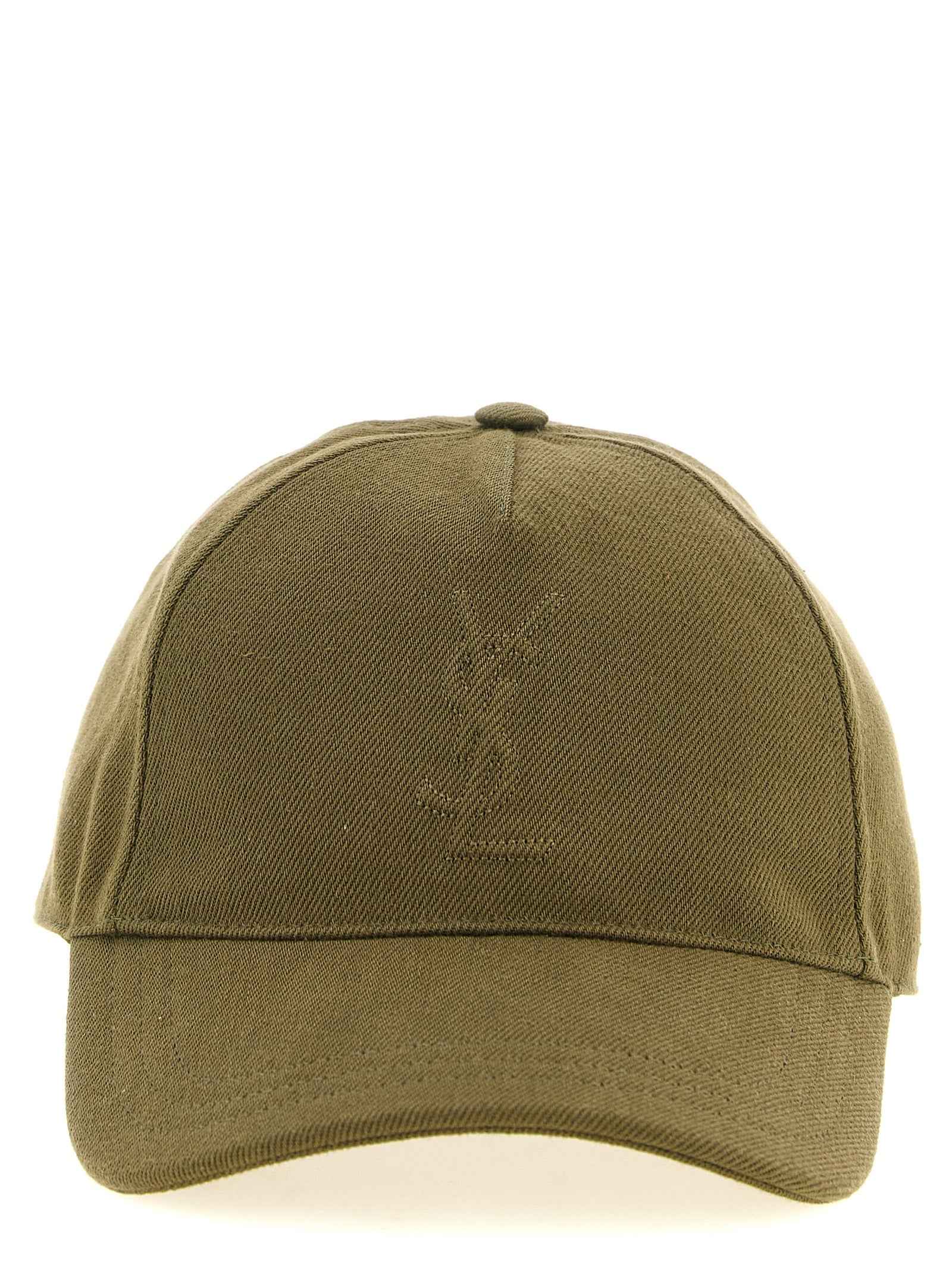 Saint Laurent Bicolor Cotton Cap (Baseball Hat)
