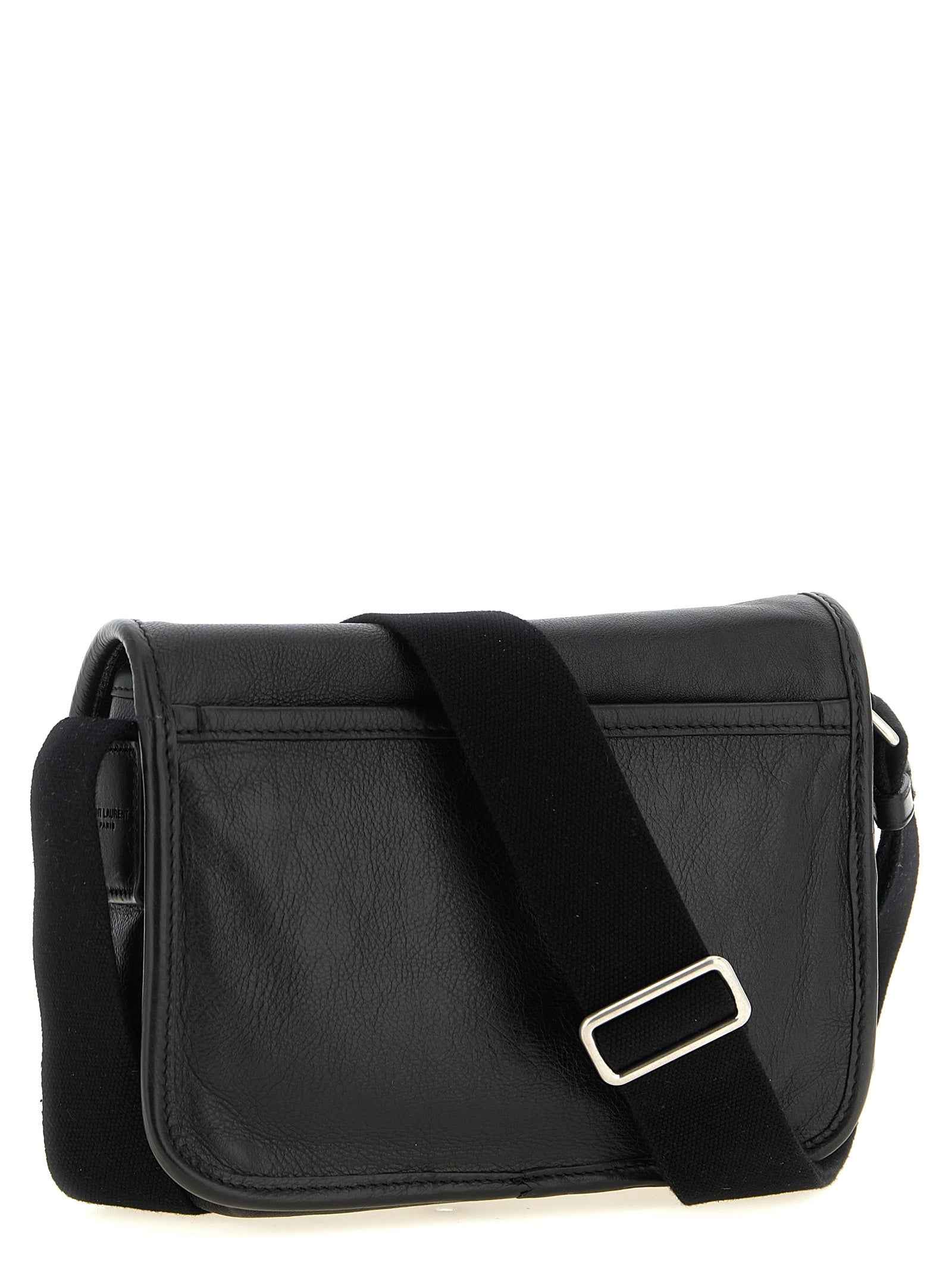 Saint Laurent Black Calfskin Crossbody Bag