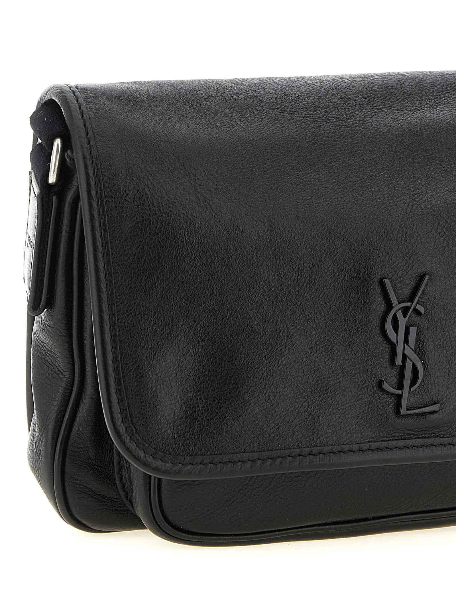 Saint Laurent Black Calfskin Crossbody Bag