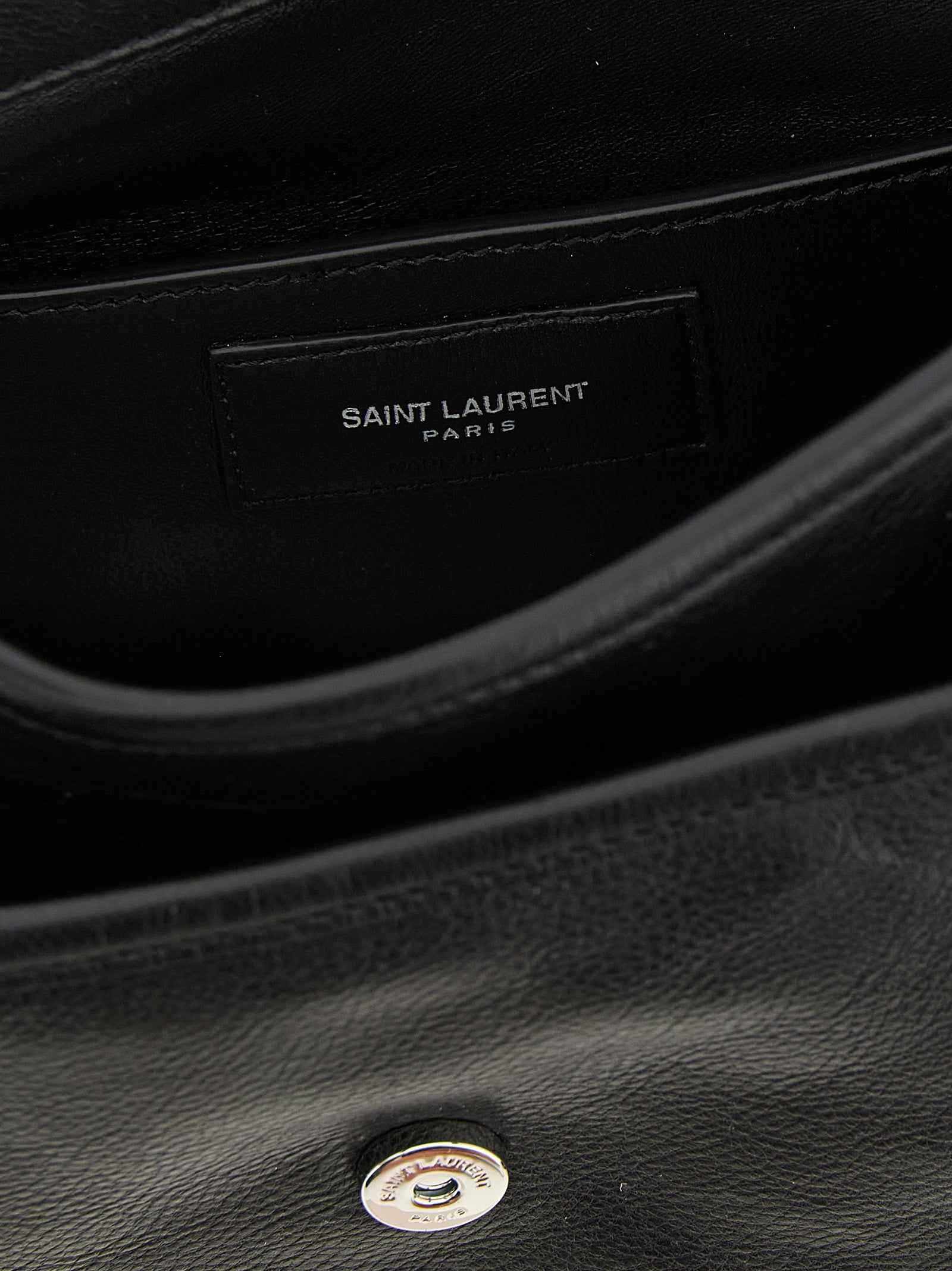 Saint Laurent Black Calfskin Crossbody Bag