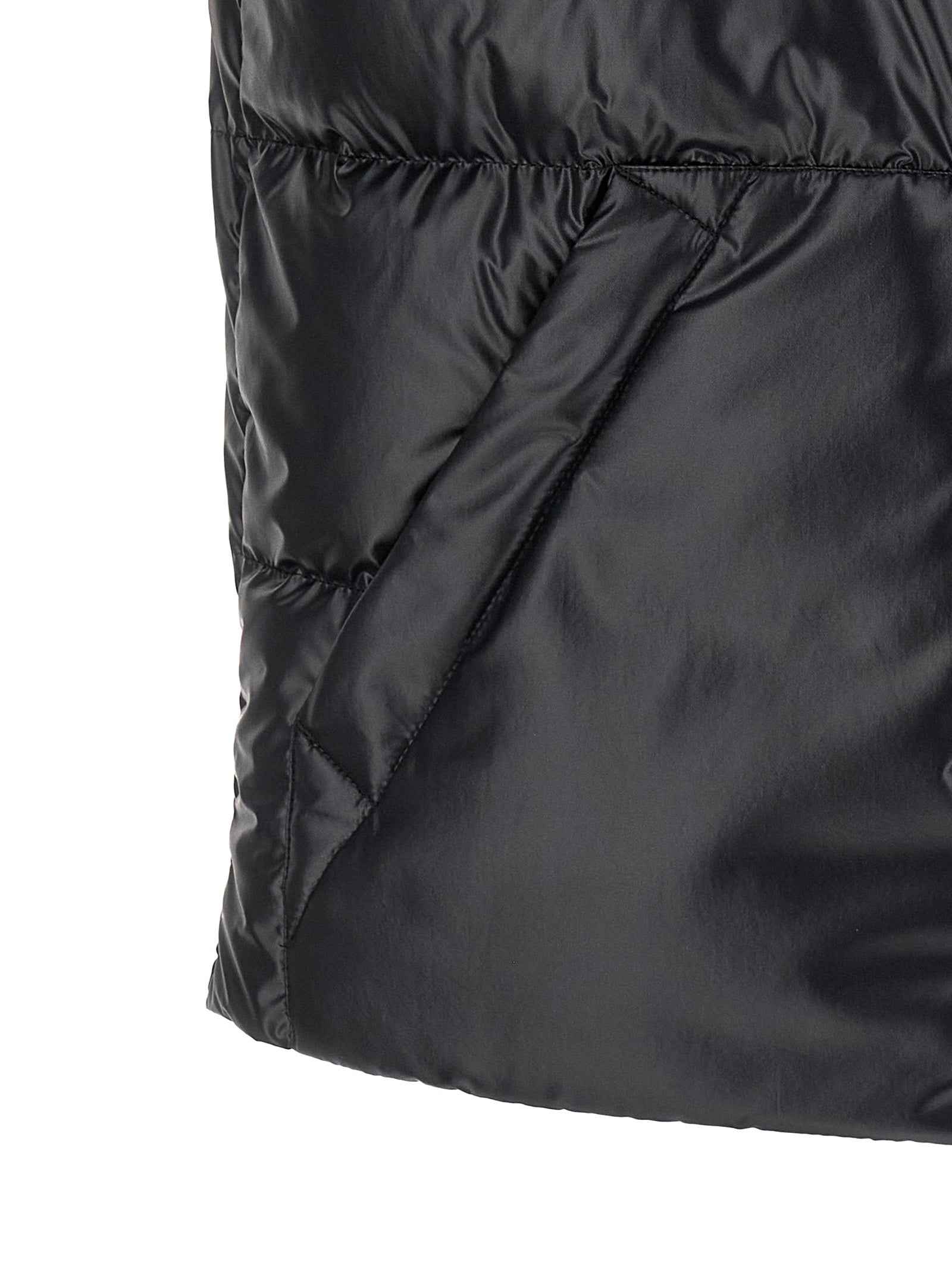 Moncler Blue Polyester Sleeveless Jacket