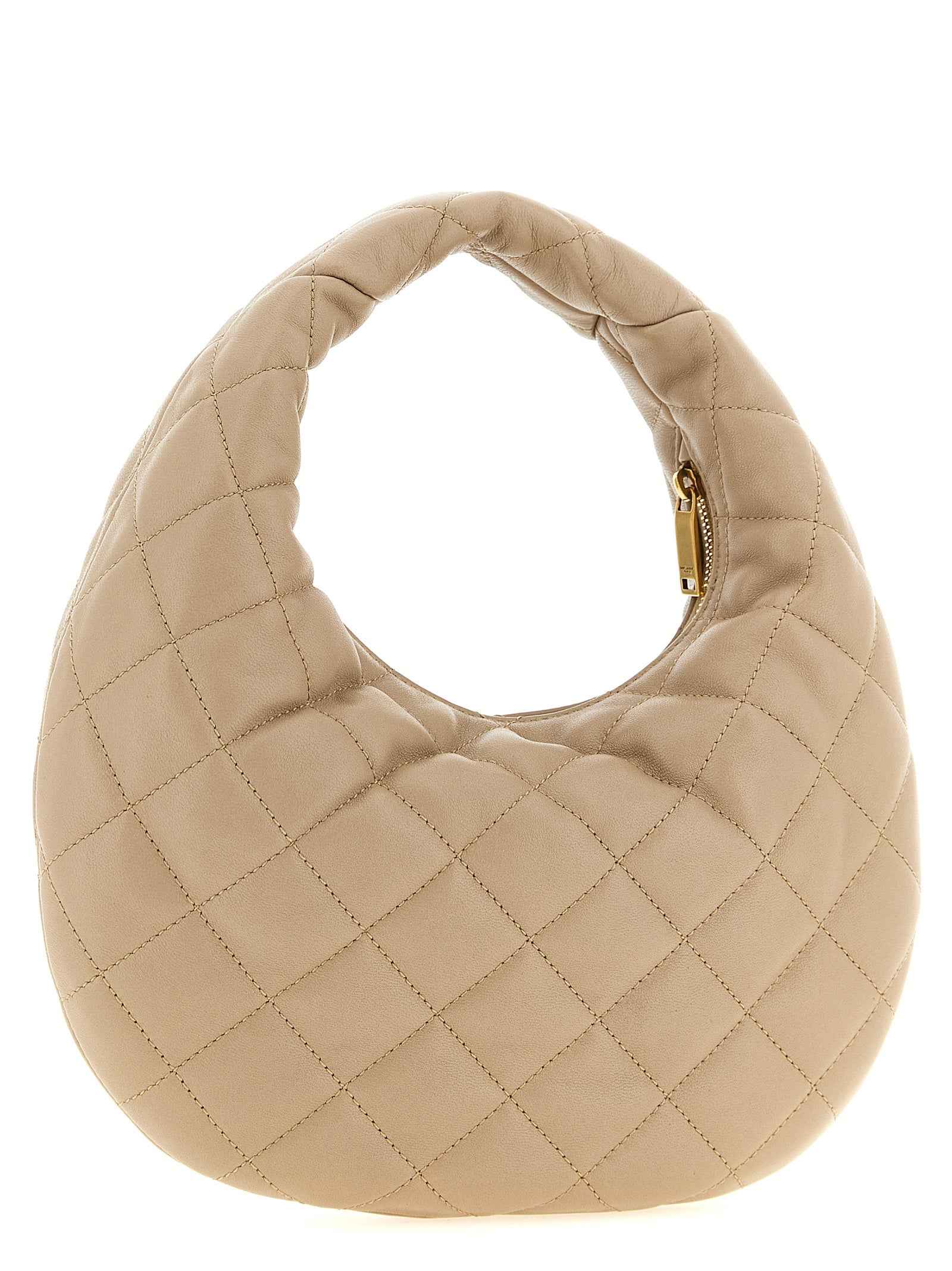 Saint Laurent Beige Lamb Leather Handbag