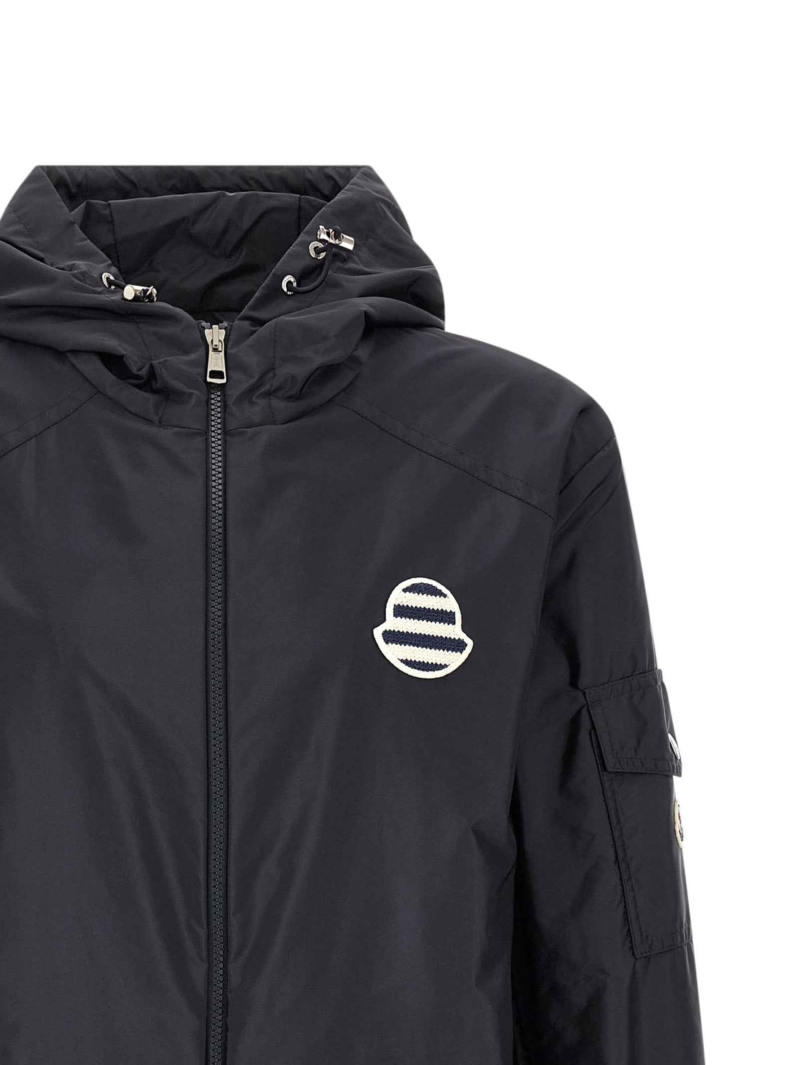 Moncler Blue Polyamide Shell Jacket