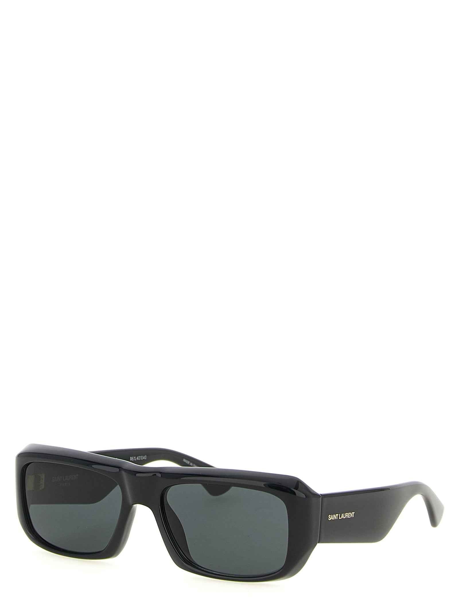 Saint Laurent Black Acetate Sunglasses