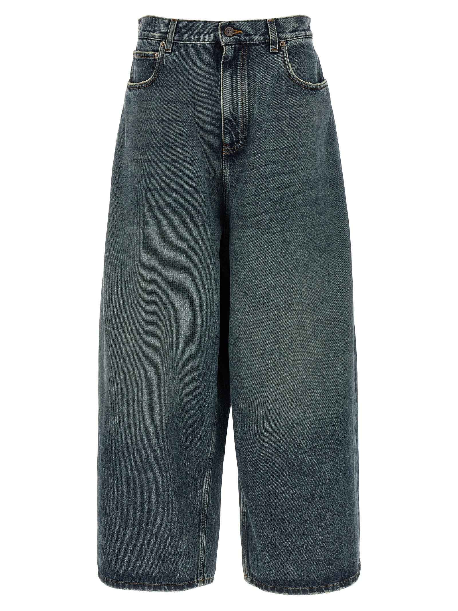 Balenciaga Blue Cotton Relaxed Fit Jeans