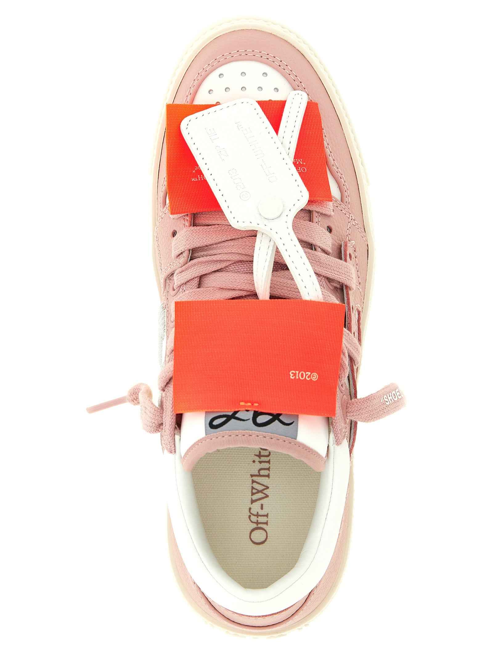 Off-White Multicolor Leather Low Top Sneakers