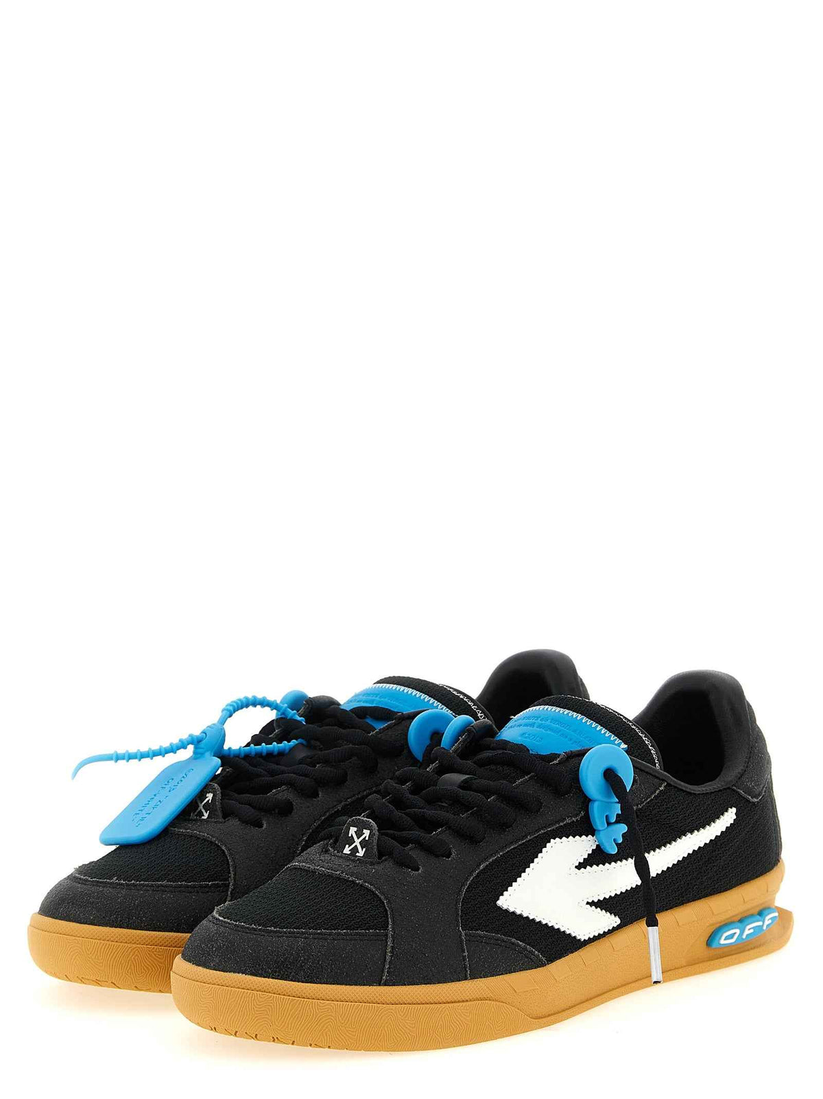 Off-White Black Polyester Athletic Sneakers
