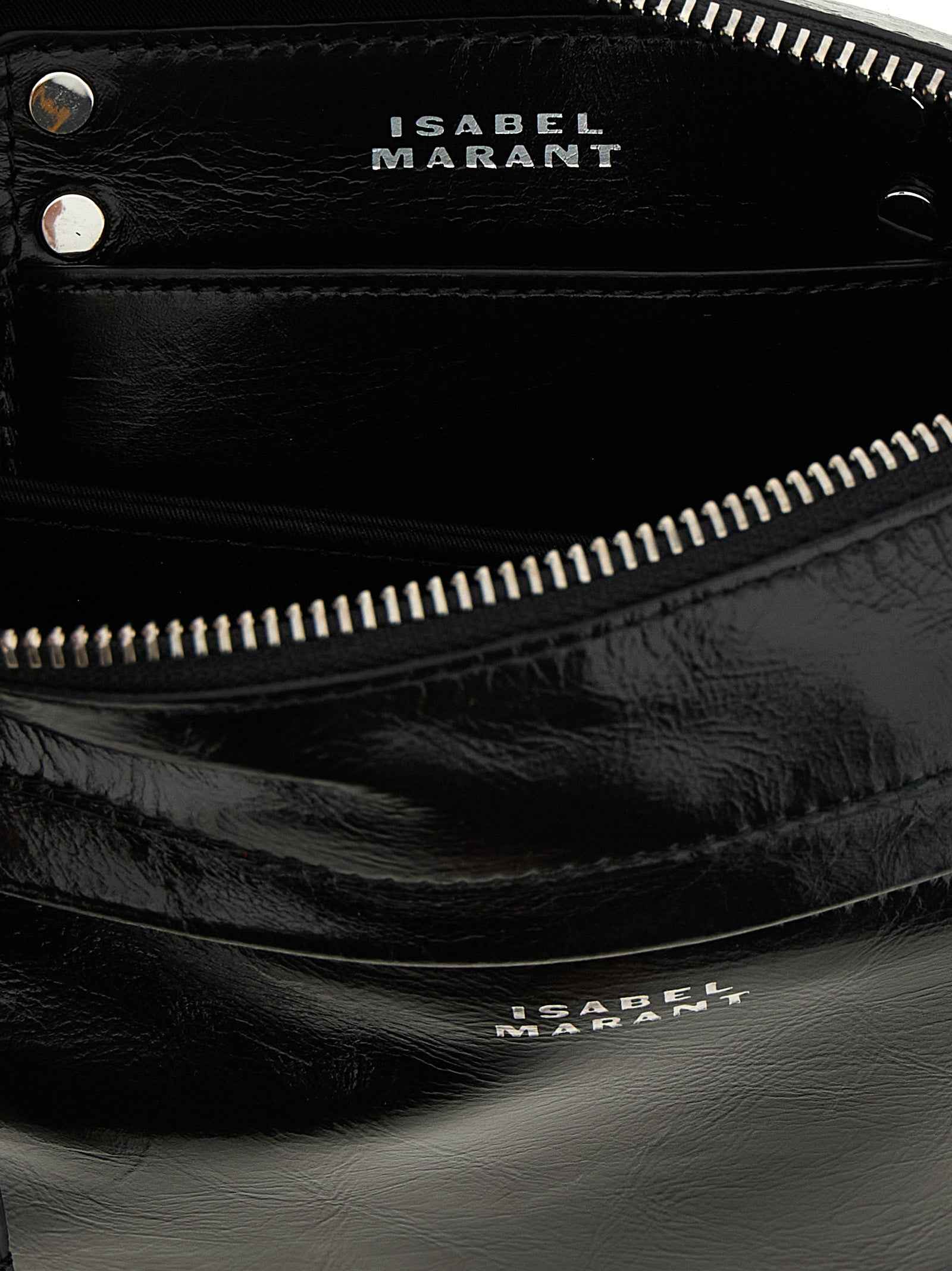 Isabel Marant Black Calfskin Crossbody Bag