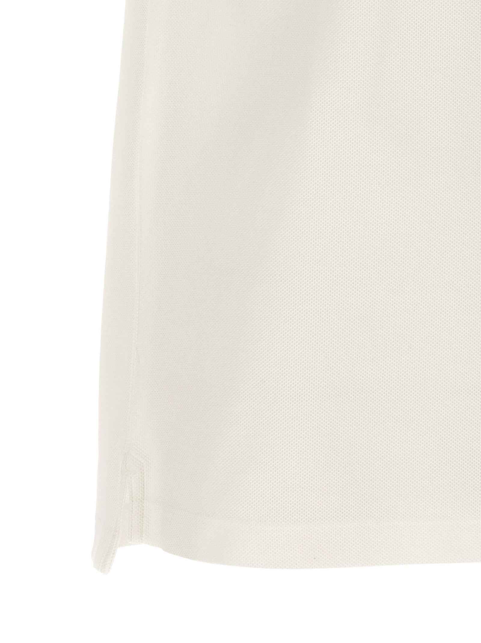 Burberry White Cotton Polo Shirt