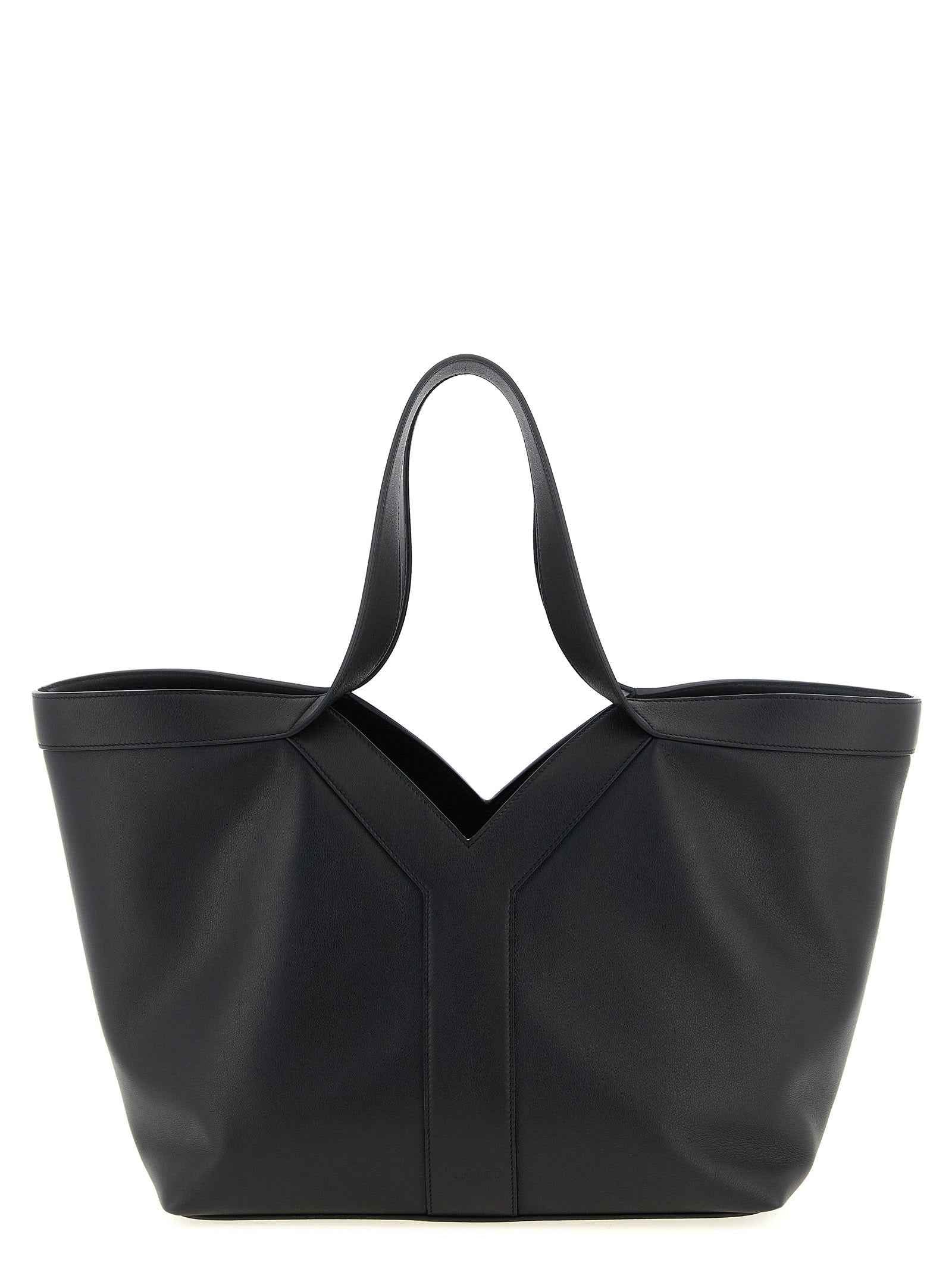 Saint Laurent Black Calfskin Tote Bag