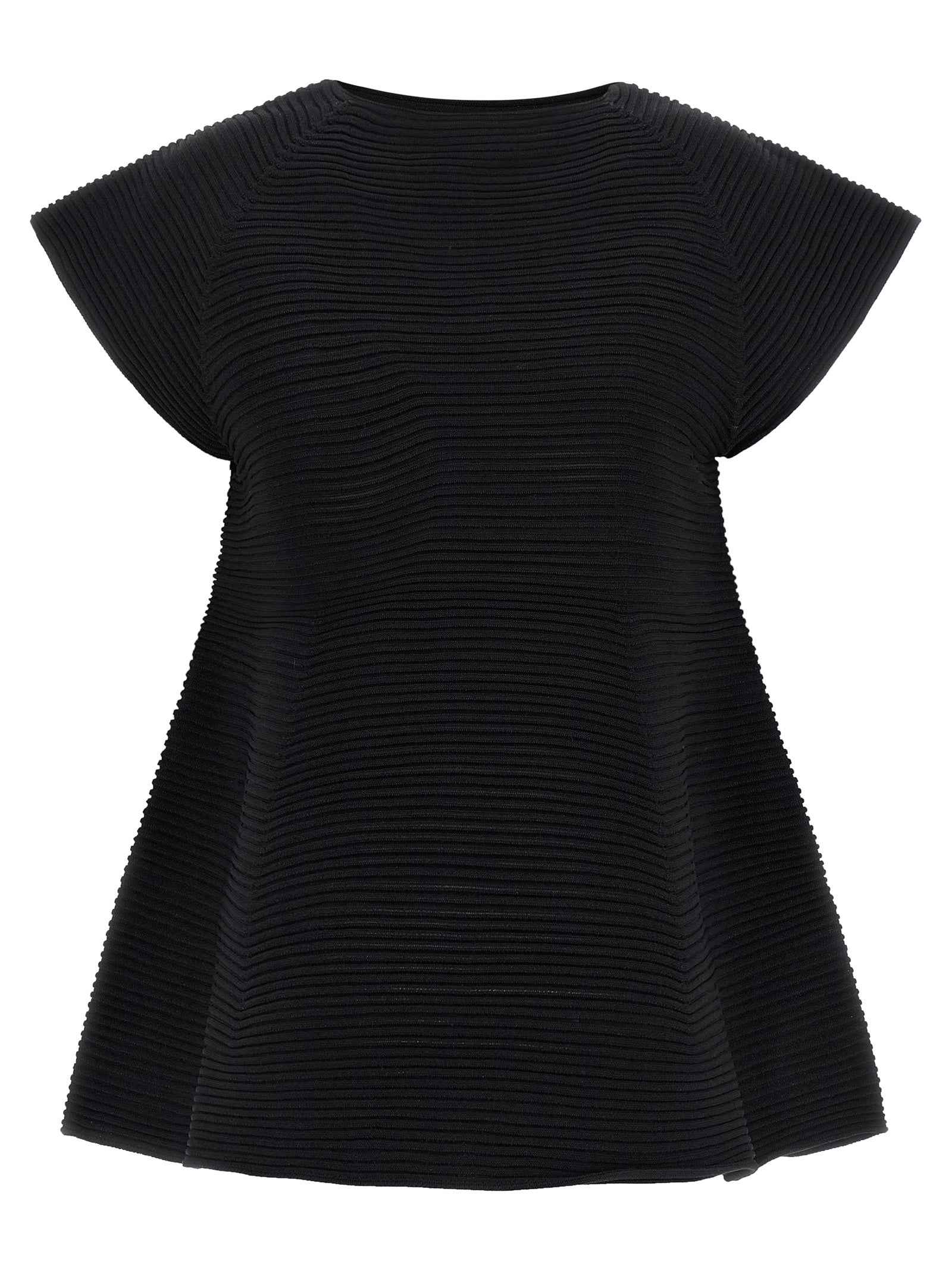 Issey Miyake Black Polyester Short Dress