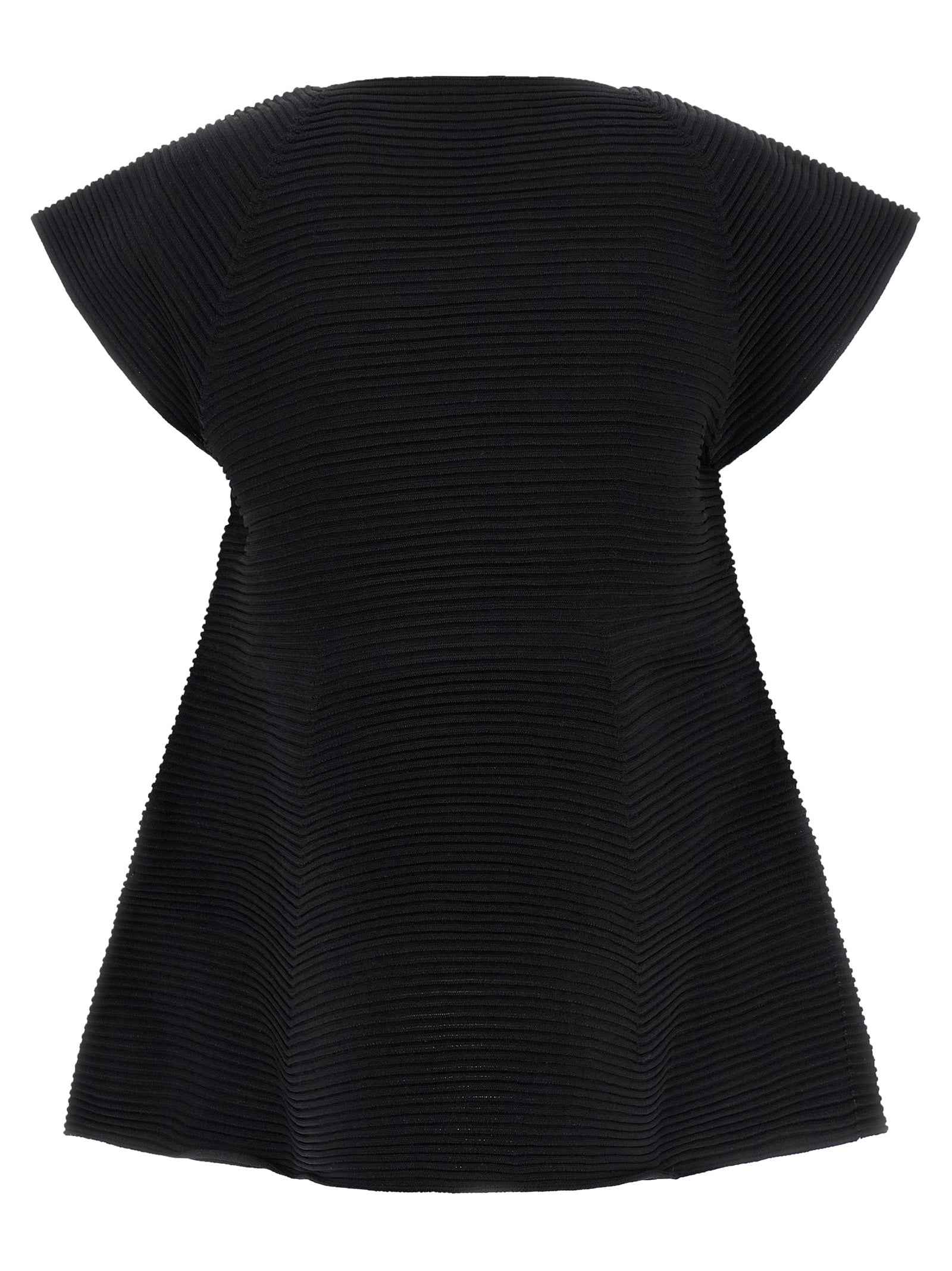 Issey Miyake Black Polyester Short Dress