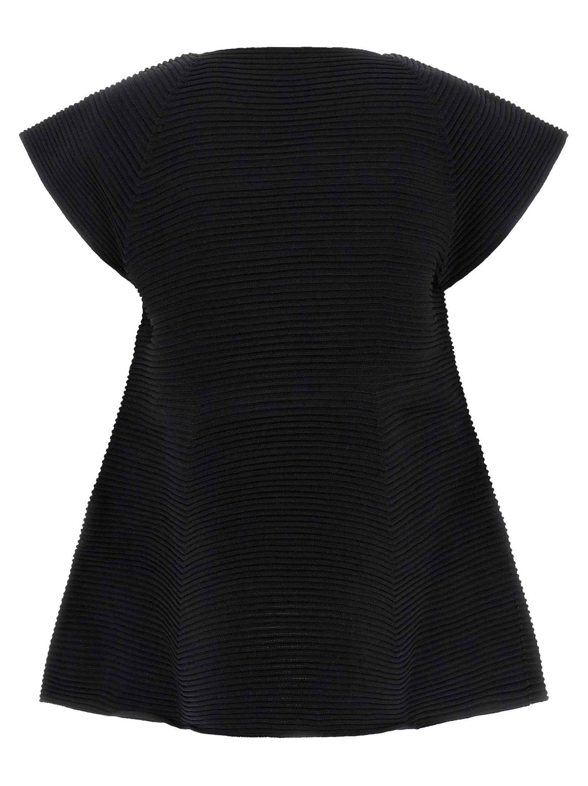 Issey Miyake Black Polyester Short Dress