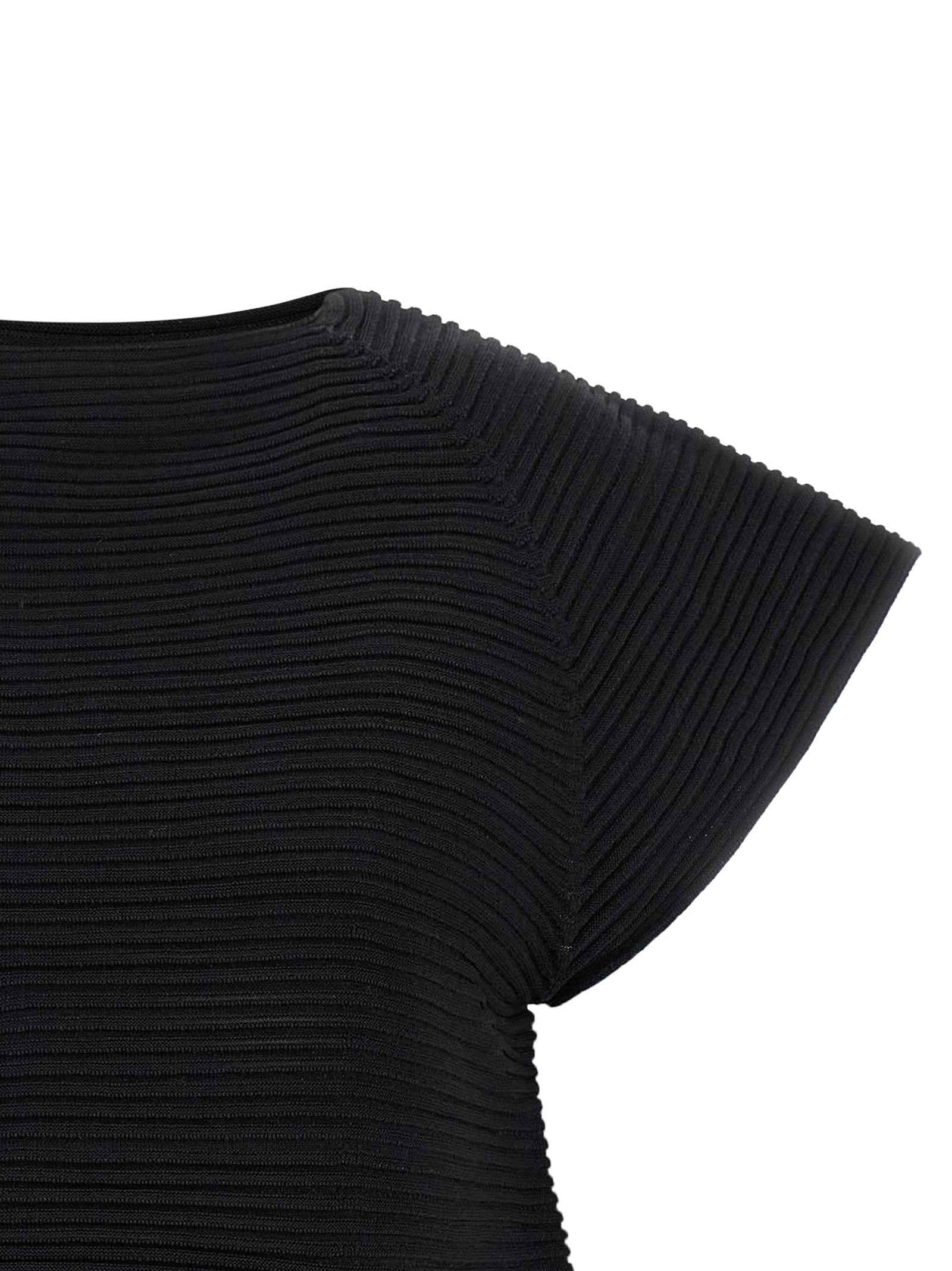 Issey Miyake Black Polyester Short Dress