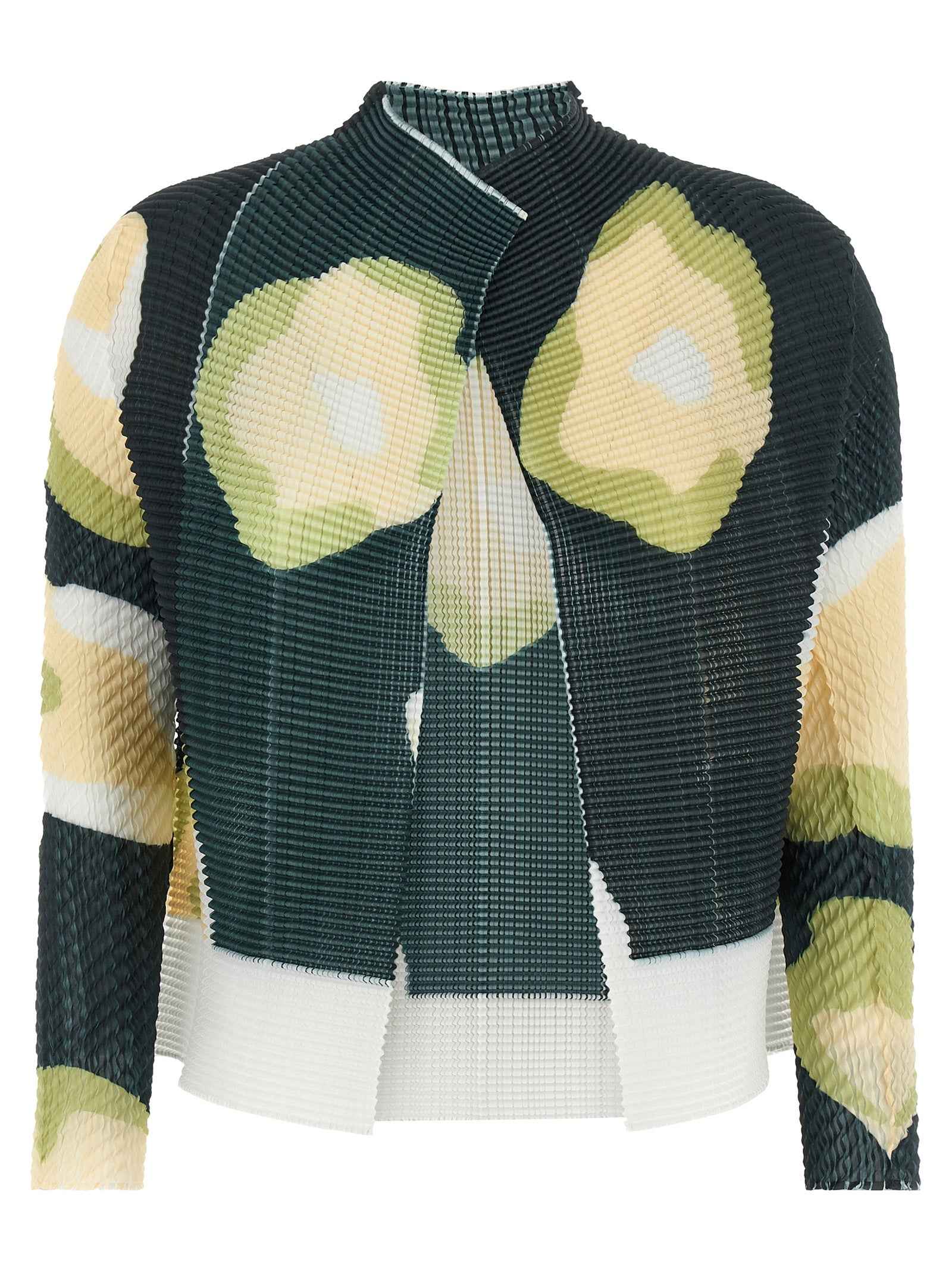 Issey Miyake Black Polyester Cardigan
