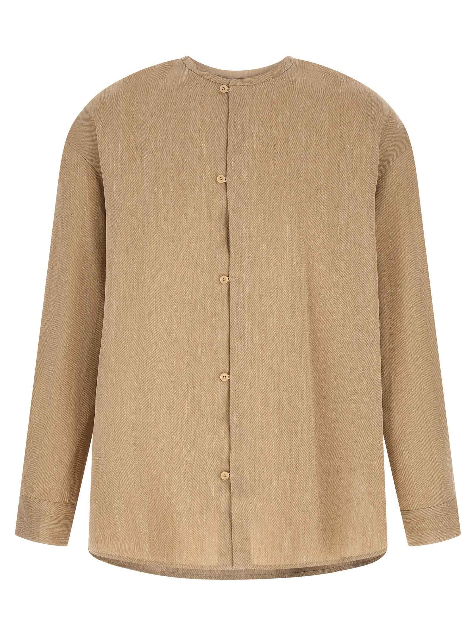 Jacquemus Beige Linen Blouse