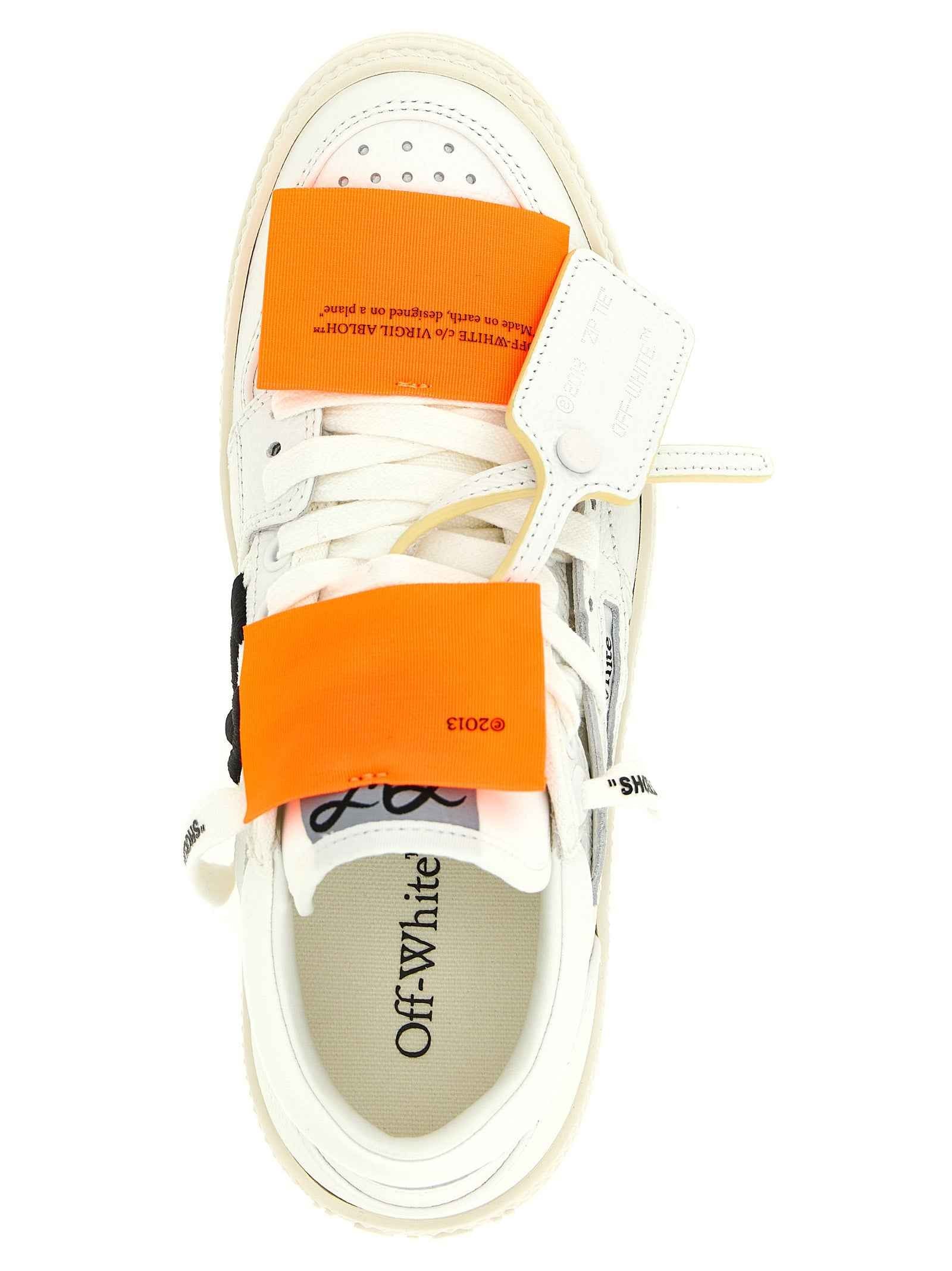 Off-White White Calfskin Athletic Sneakers