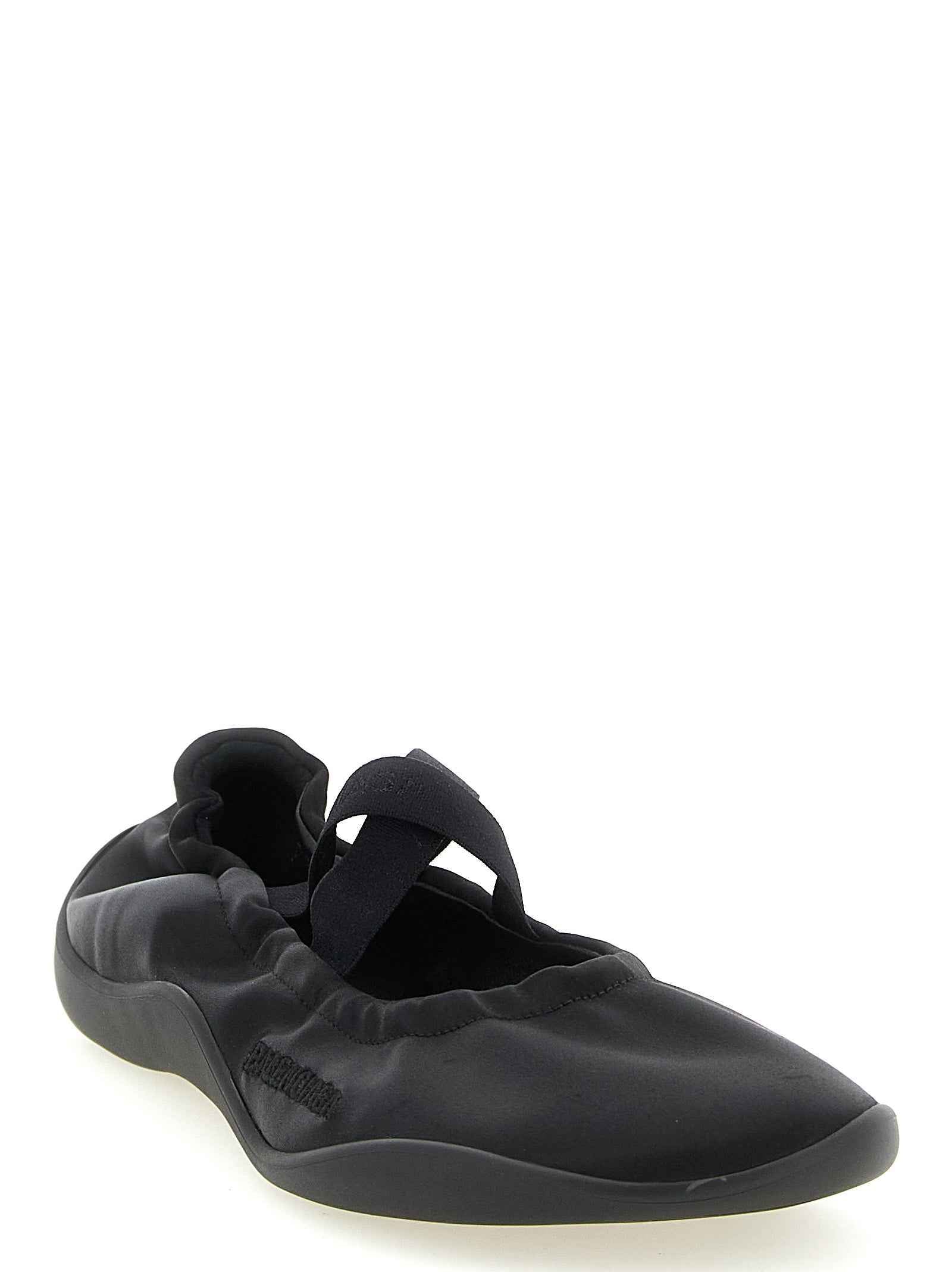 Balenciaga Black Polyester Ballet Flats
