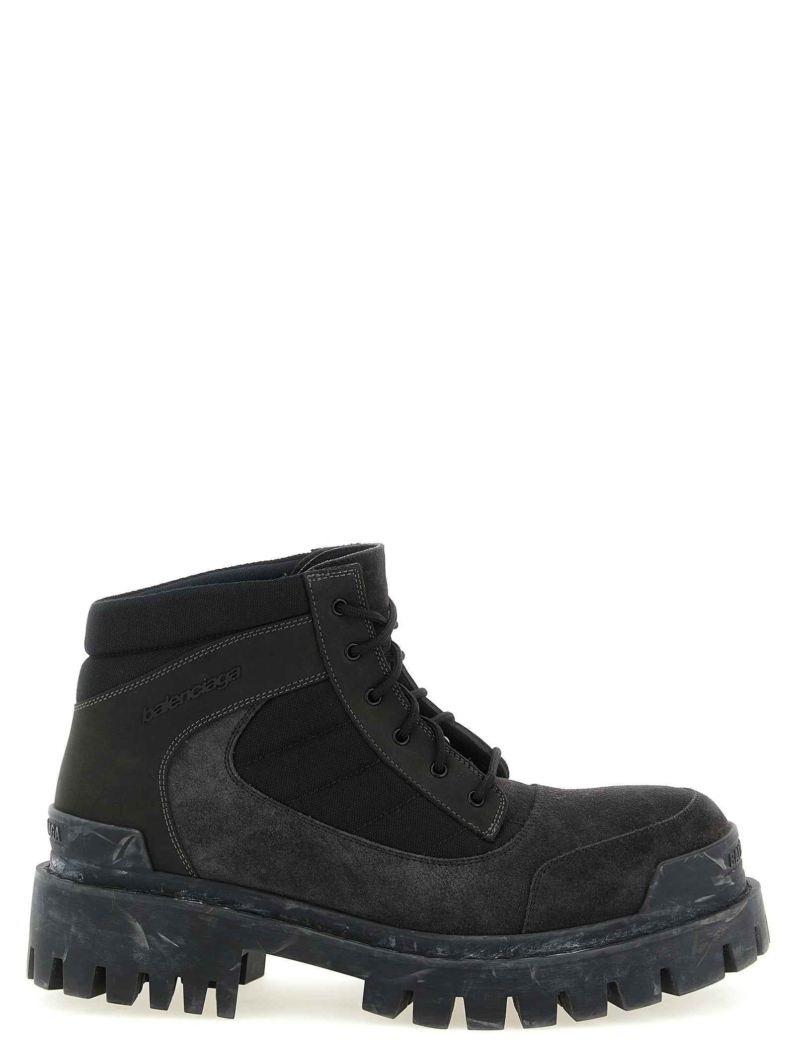 Balenciaga Brown Calfskin Ankle Boots