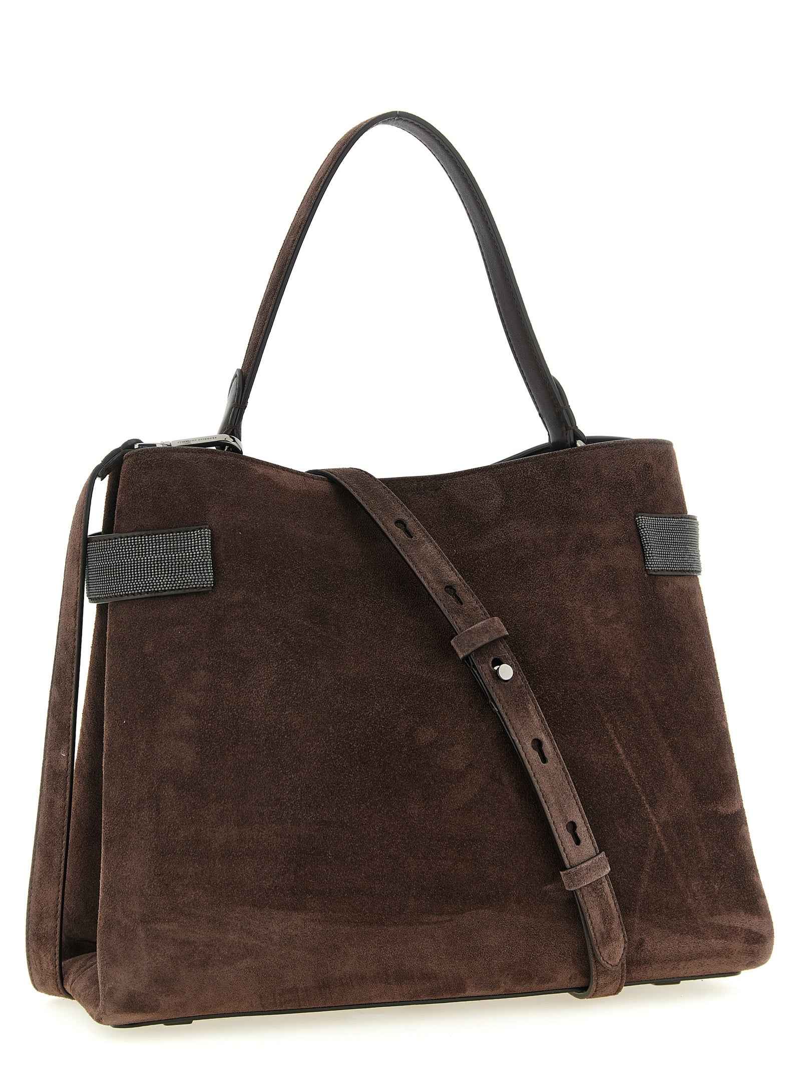 Brunello Cucinelli Brown Calfskin Handbag