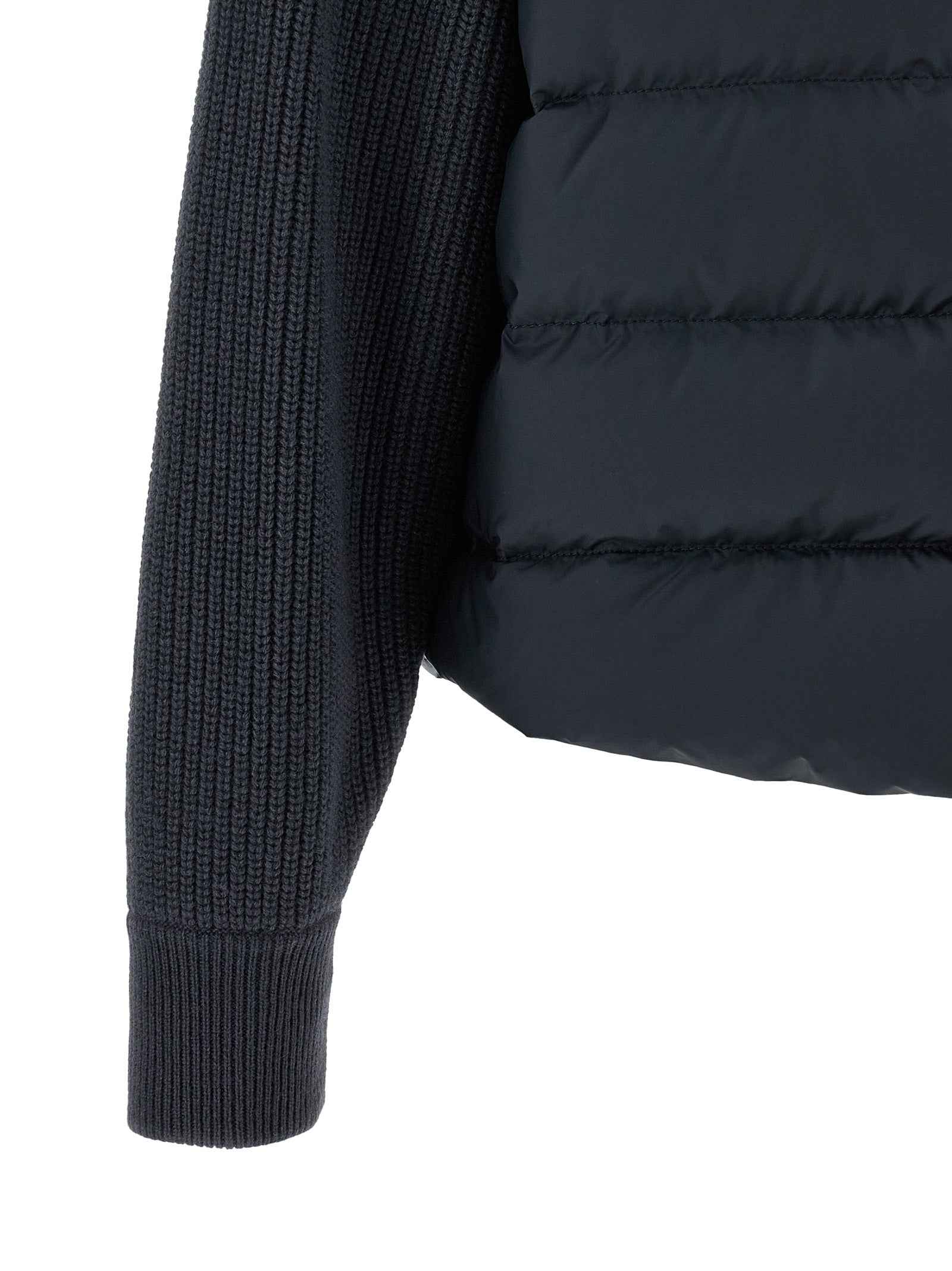 Brunello Cucinelli Blue Polyester Full-Length Jacket