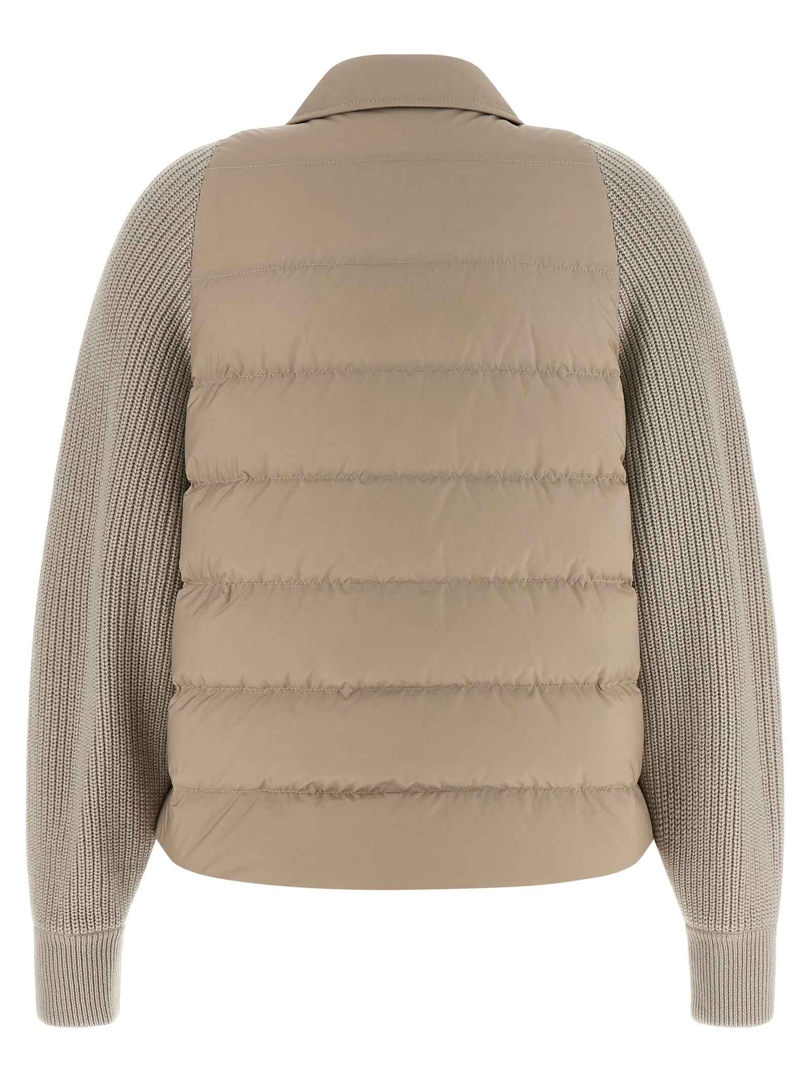 Brunello Cucinelli Beige Polyester Shell Jacket